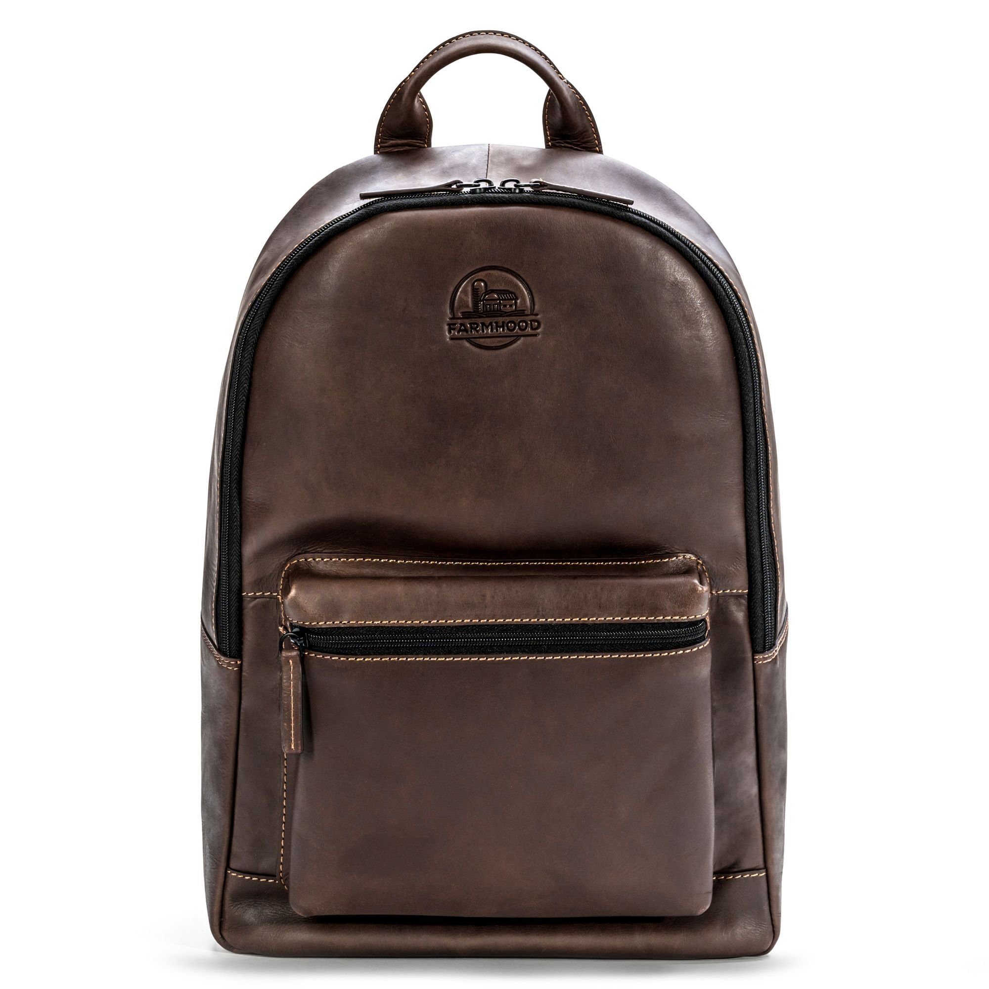 Farmhood Laptoprucksack Nashville, Leder günstig online kaufen