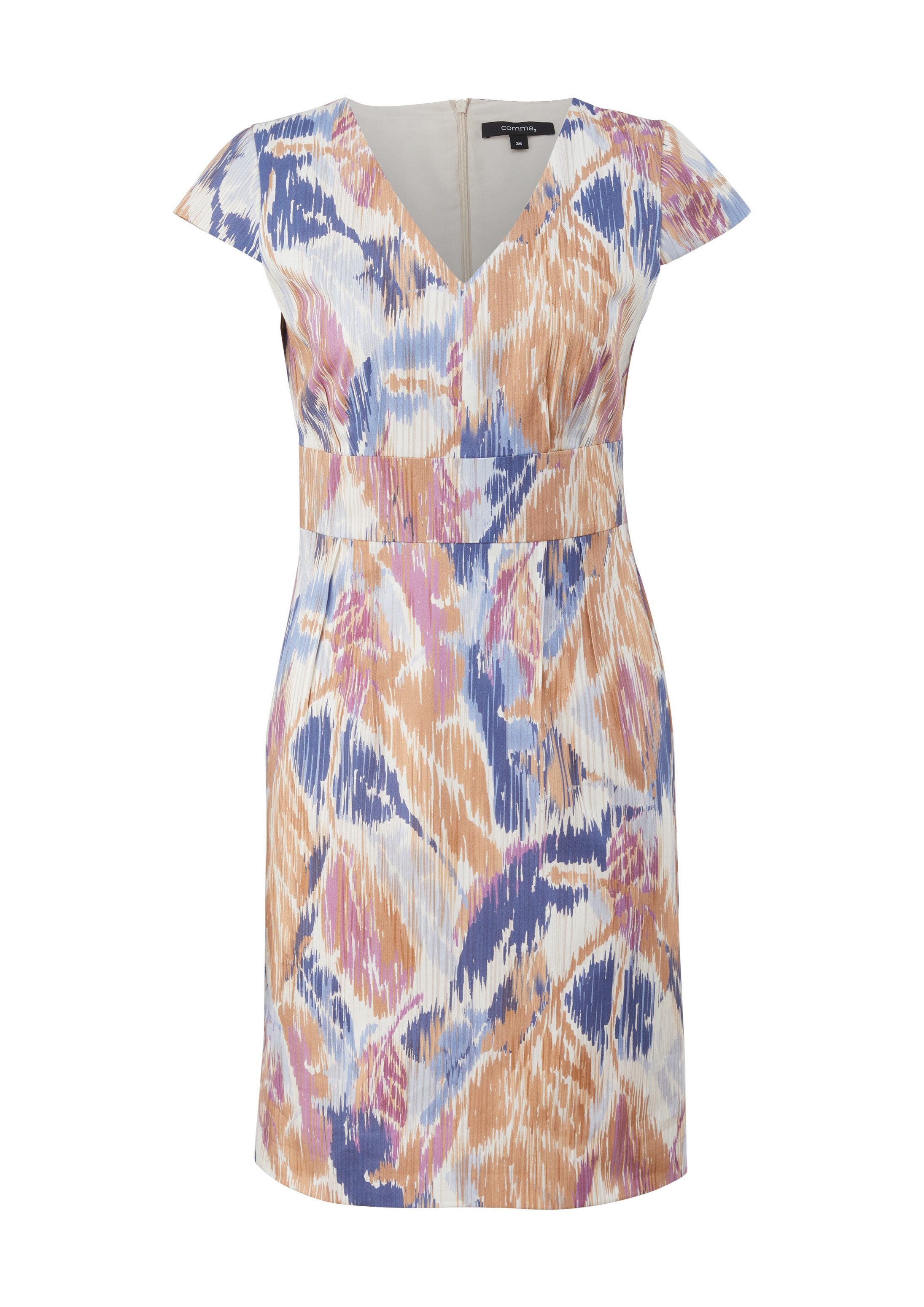 comma Minikleid Kleid Etuikleid mit Kappärmeln