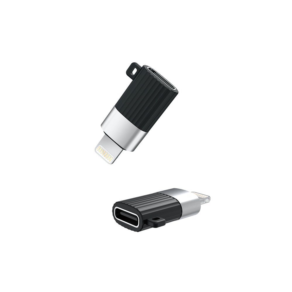 XO Adapter Typ-C Buchse auf Lightning wandelt USB-C zu Lightning Smartphone-Adapter