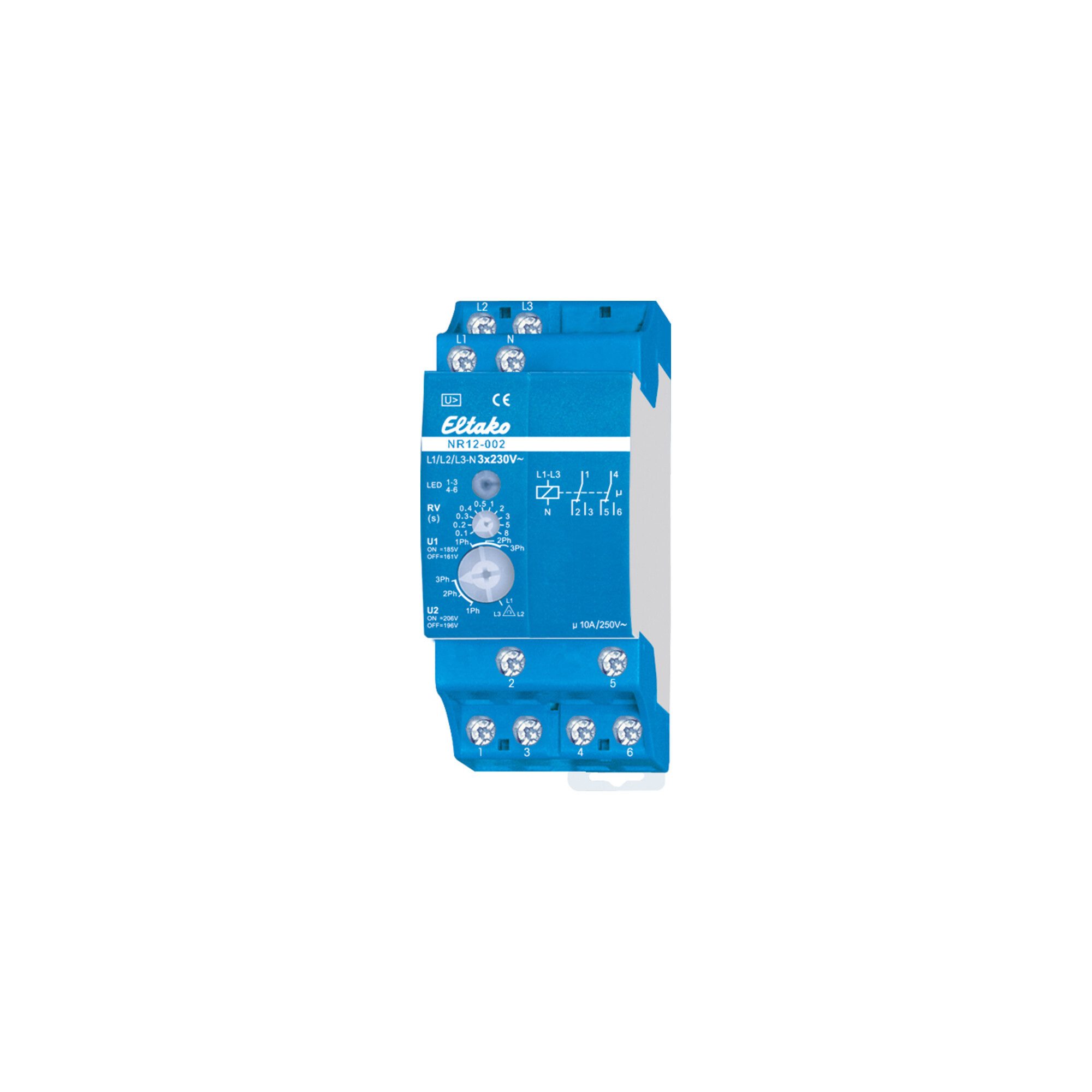 Eltako Schalter Eltako Netzüberwachungsrelais 2W pot.frei 10A/250V NR12-002-3x230V