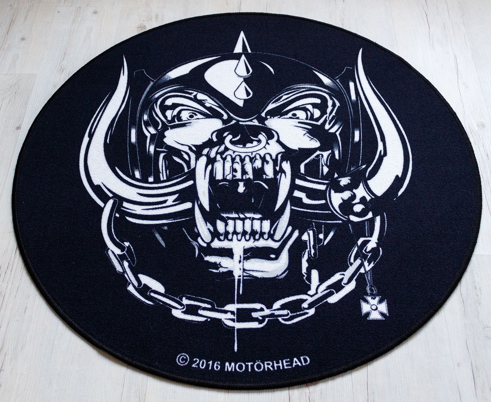 Teppich Motörhead 100 mm cm Teppich Rund, 3 Höhe: 100 cm, Warpig Logo Runder Rockbites