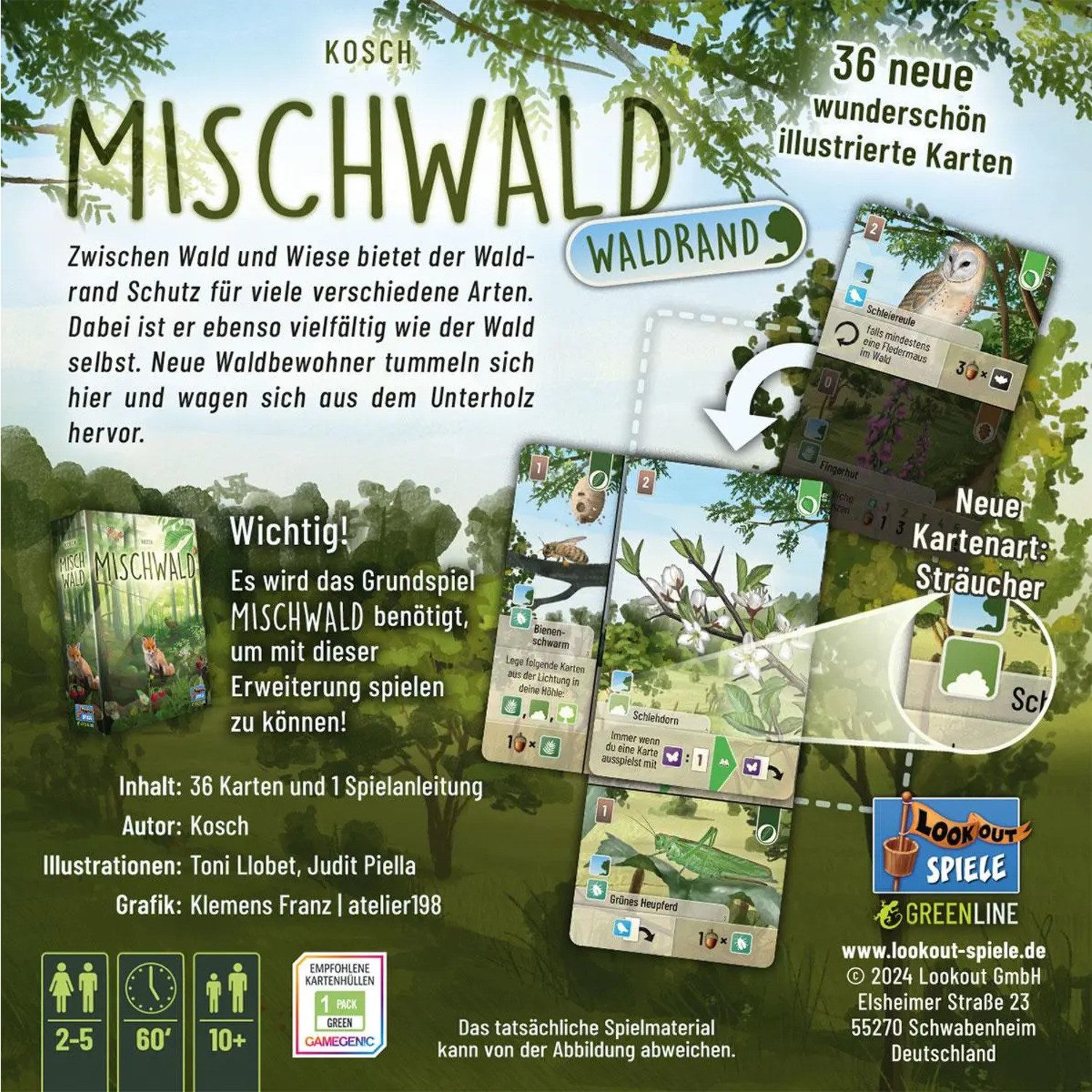 Asmodee Spiel Mischwald - Waldrand
