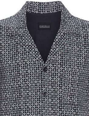 Ringella Shorty Herren Pyjama "Grey Circles" im Hemdstyle 2241311 - Anthrazit / Grau, Sommerschlafanzug (2 tlg)