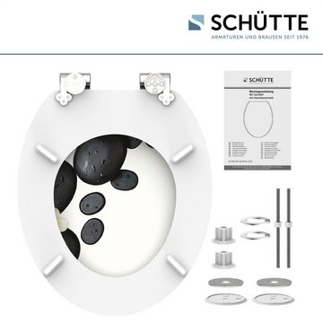 Schütte WC-Sitz STONE DECORATION, Toilettendeckel, mit Absenkautomatik