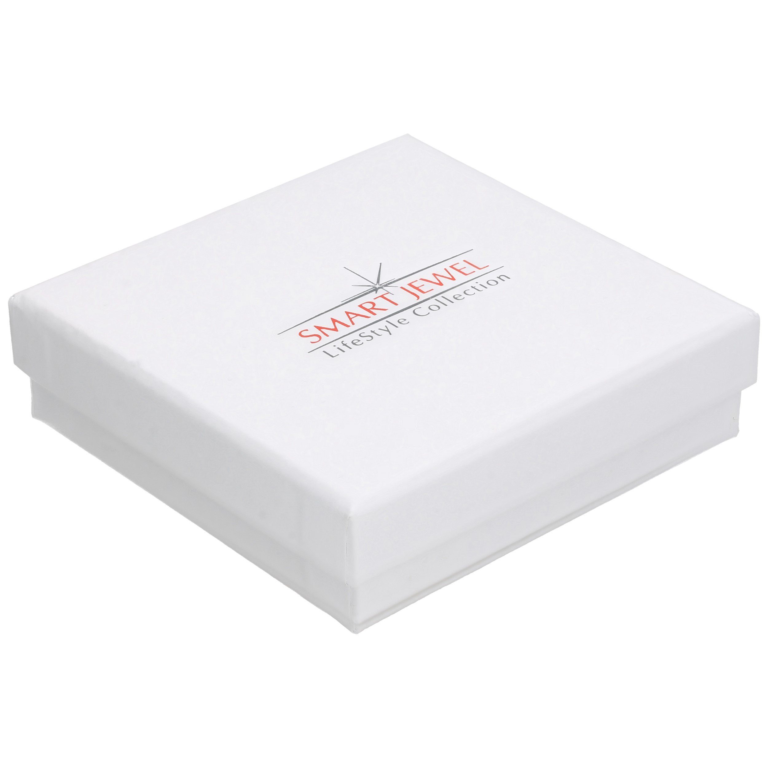 Smart Jewel Paar Creolen gerieft und diamantiert, Silber 925 günstig online kaufen