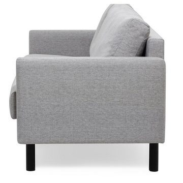 trendteam 3-Sitzer Click&Sit, Sofa Couch Polstersofa in Grau, werkzeuglose Montage