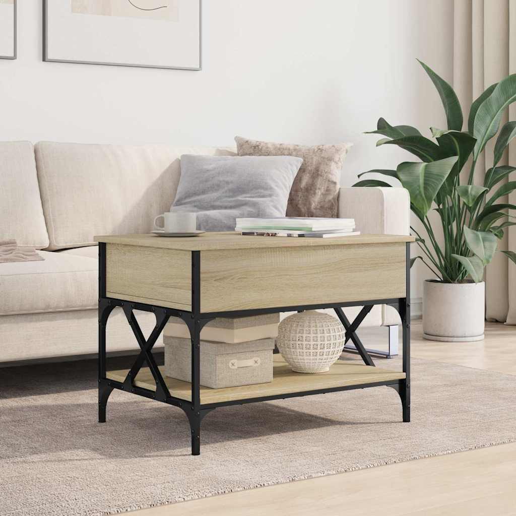 vidaXL Couchtisch Couchtisch Sonoma-Eiche 70x50x50 cm günstig online kaufen
