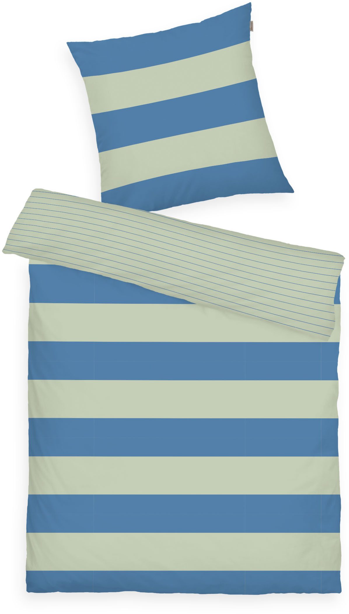 TOM TAILOR HOME Bettwäsche BOLD STRIPES in Gr. 135x200cm, 155x220cm oder 200x220cm, Renforcé, 2 teilig, new bedroom, mit farbigem Markenreißverschluss