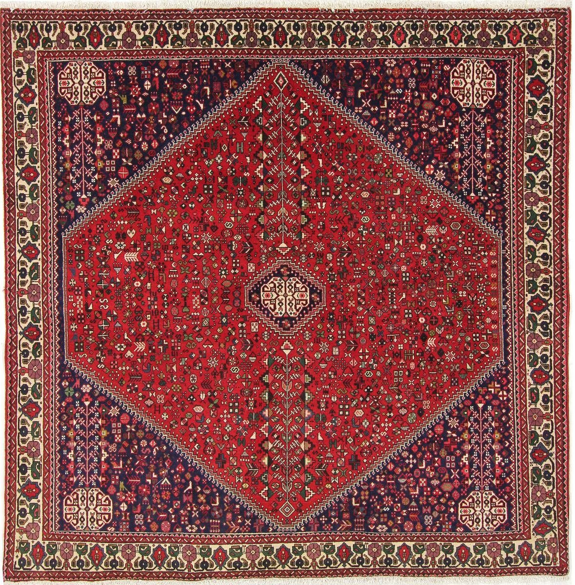 Orientteppich Abadeh Sherkat 197x199 Handgeknüpfter Orientteppich / Perserteppich, Nain Trading, rechteckig, Höhe: 8 mm