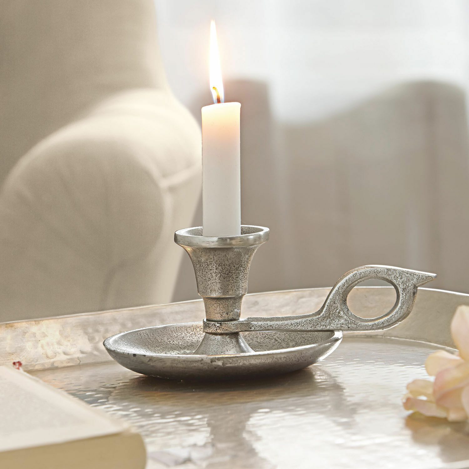 Mirabeau Kerzenständer Kerzenständer Aida antiksilber günstig online kaufen