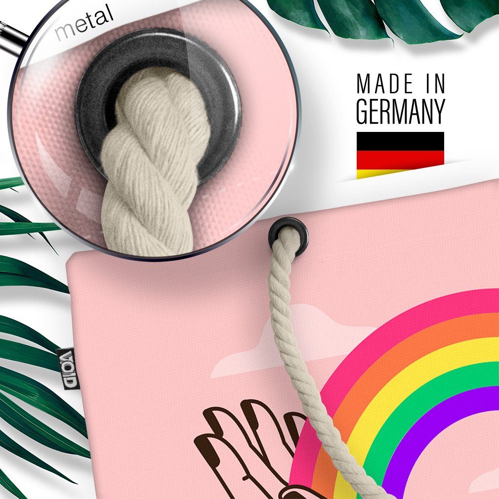 (1-tlg), Regebogen Gay Hand Partnerschaft Farben pa Strandtasche pride VOID Hände Verbinden flag