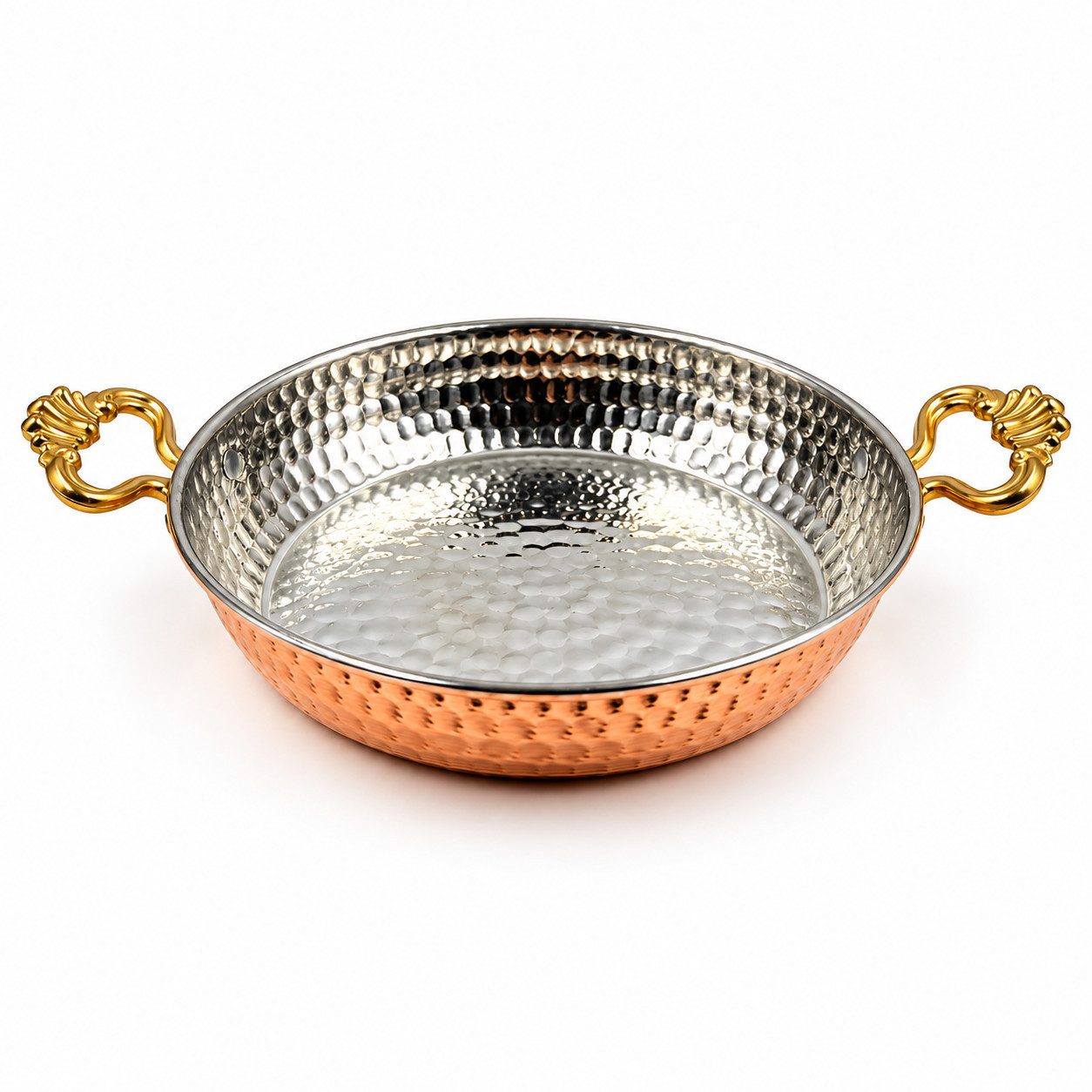 inovesis Bratpfanne 16 cm Kupferpfanne – Handgefertigte Mini-Kupferpfanne aus Anatolien, Kupfer (Einzelpfanne), Ideal für Frühstück und kleine Portionen für 1–2 Personen