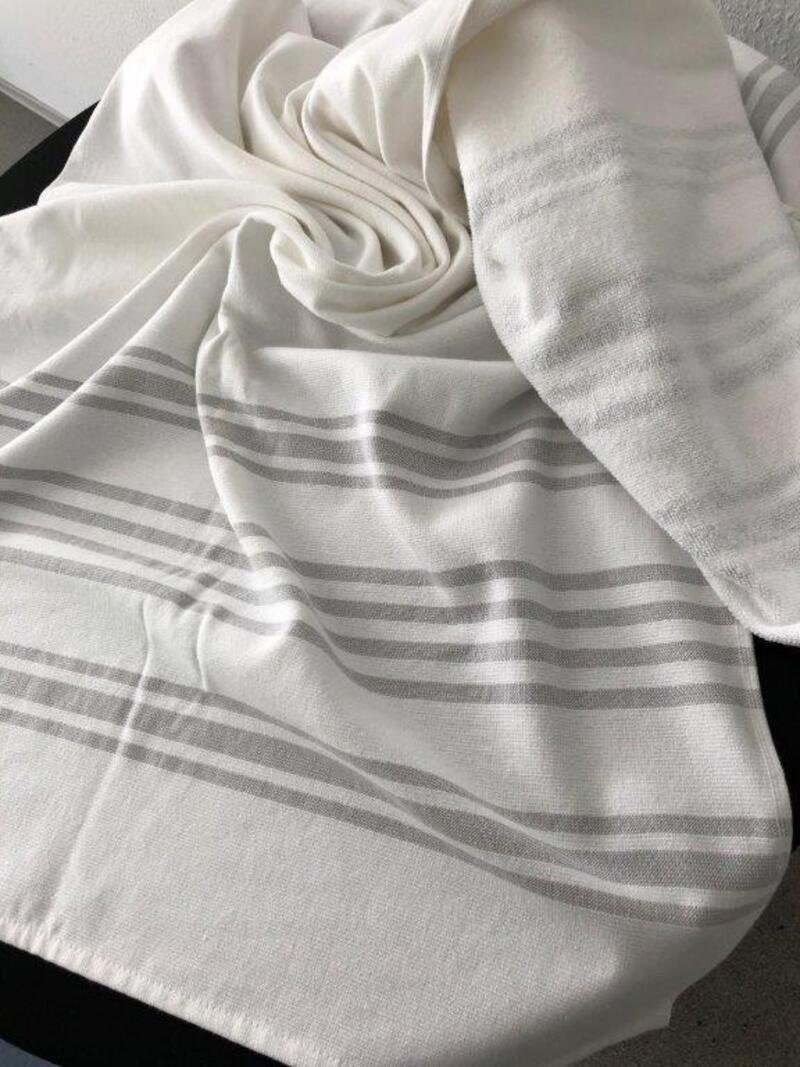 KH-Haushaltshandel Полотенца для хамама Hamamtuch für Sauna und Wellness, 70x180cm, Saunatuch, Badetuch, Baumwolle (1-St), kochfest