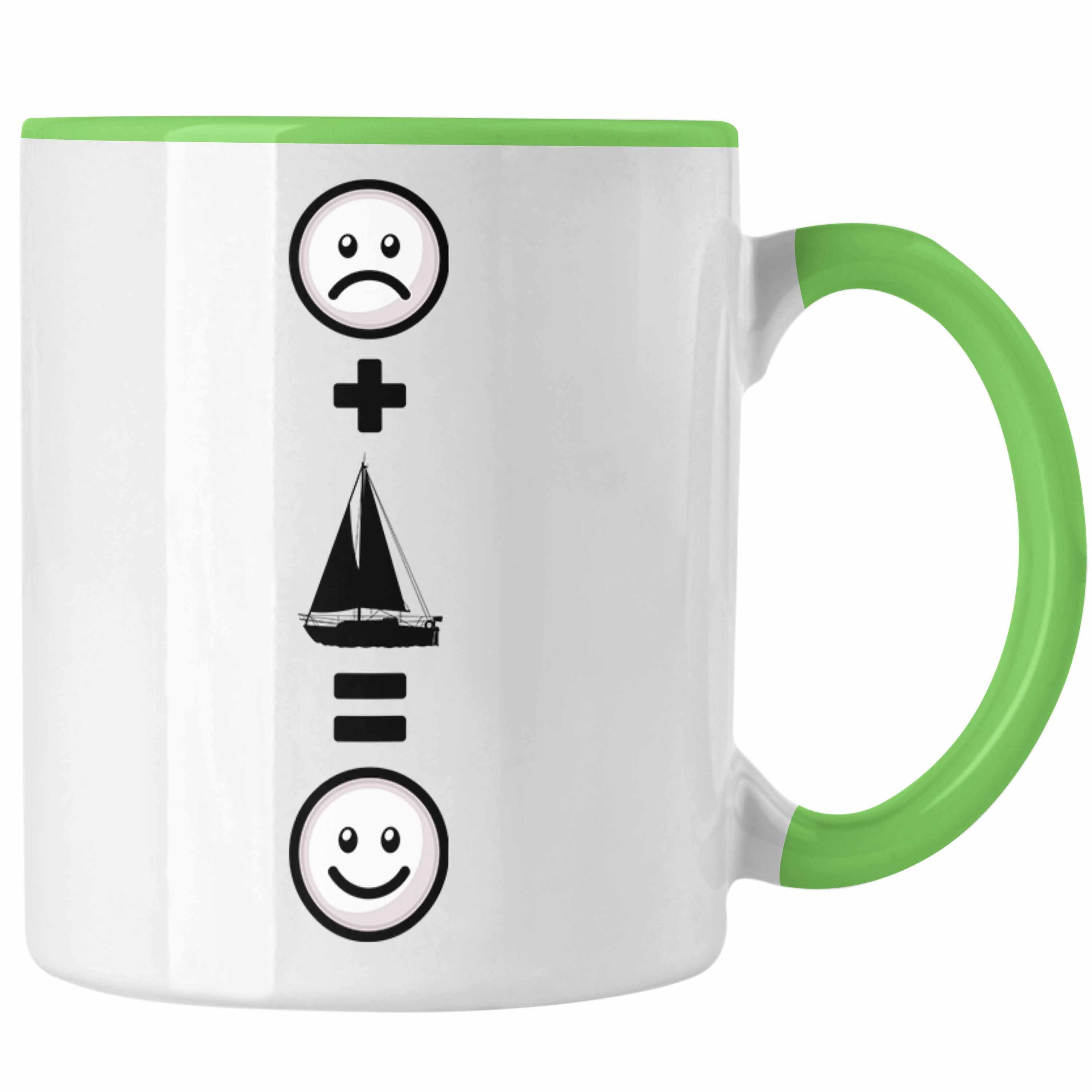 Trendation Tasse Segeln Tasse Geschenk für Segler Windsegeln Boot :(Segeln) Lus Grün