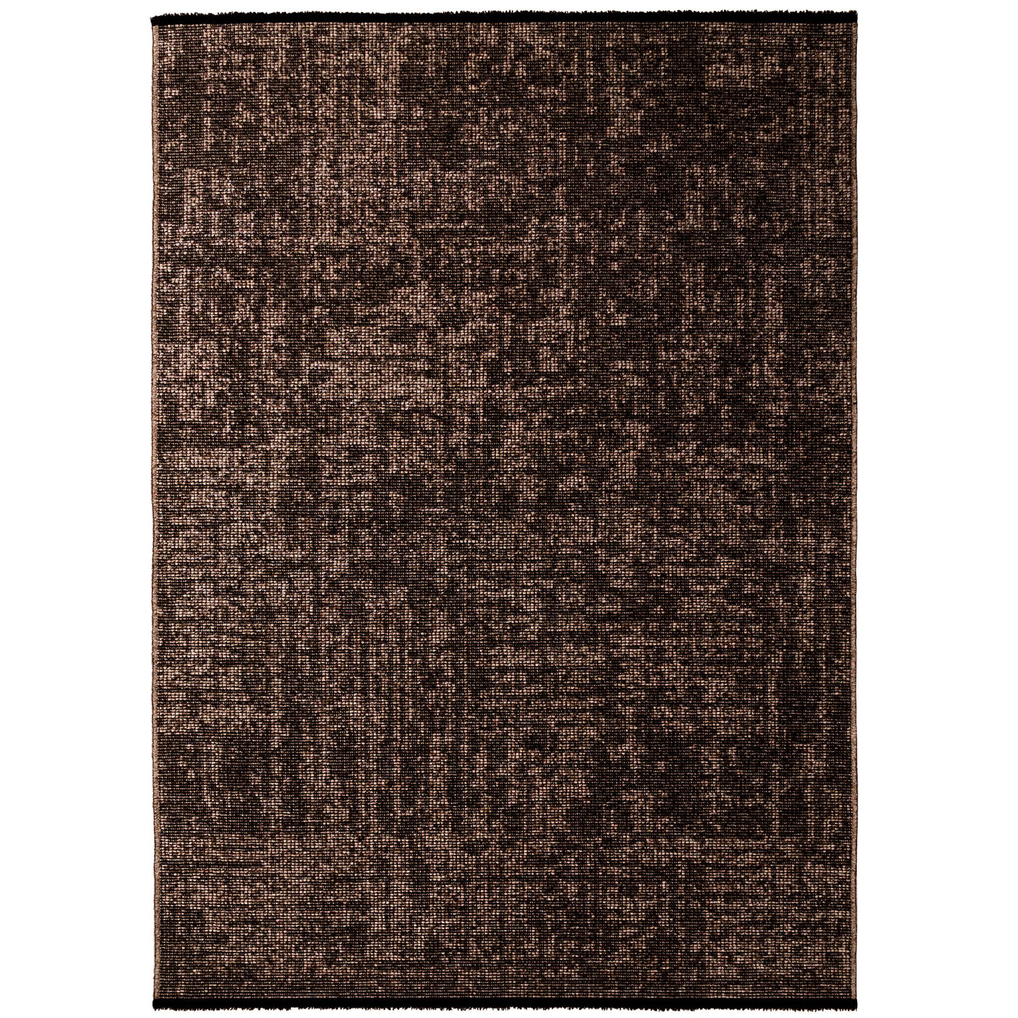 KADIMA DESIGN Wollteppich KOFEL Wohnzimmer Waschbar Schlafzimmer Wohnzimmerteppich Esszimmer, Läufer, Höhe: 9 mm, Braun, 80x150 cm, Modern Esszimmerteppich Einf – Bild 2 von 5