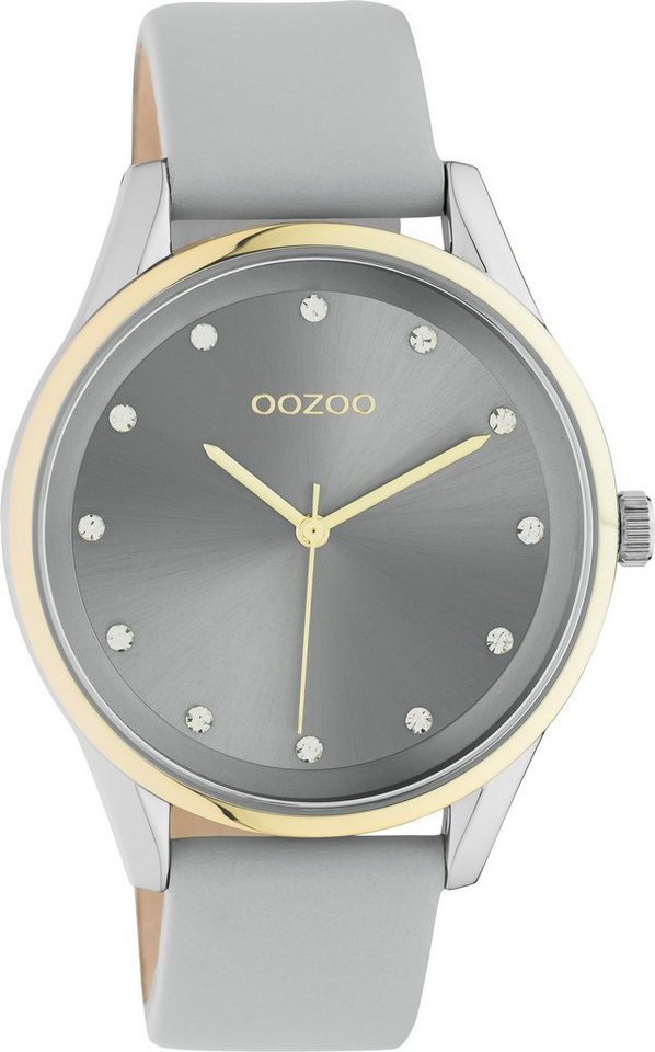 OOZOO Quarzuhr C10950, Metallgehäuse, teilw. goldfarben IP-beschichtet, Ø  ca. 40 mm