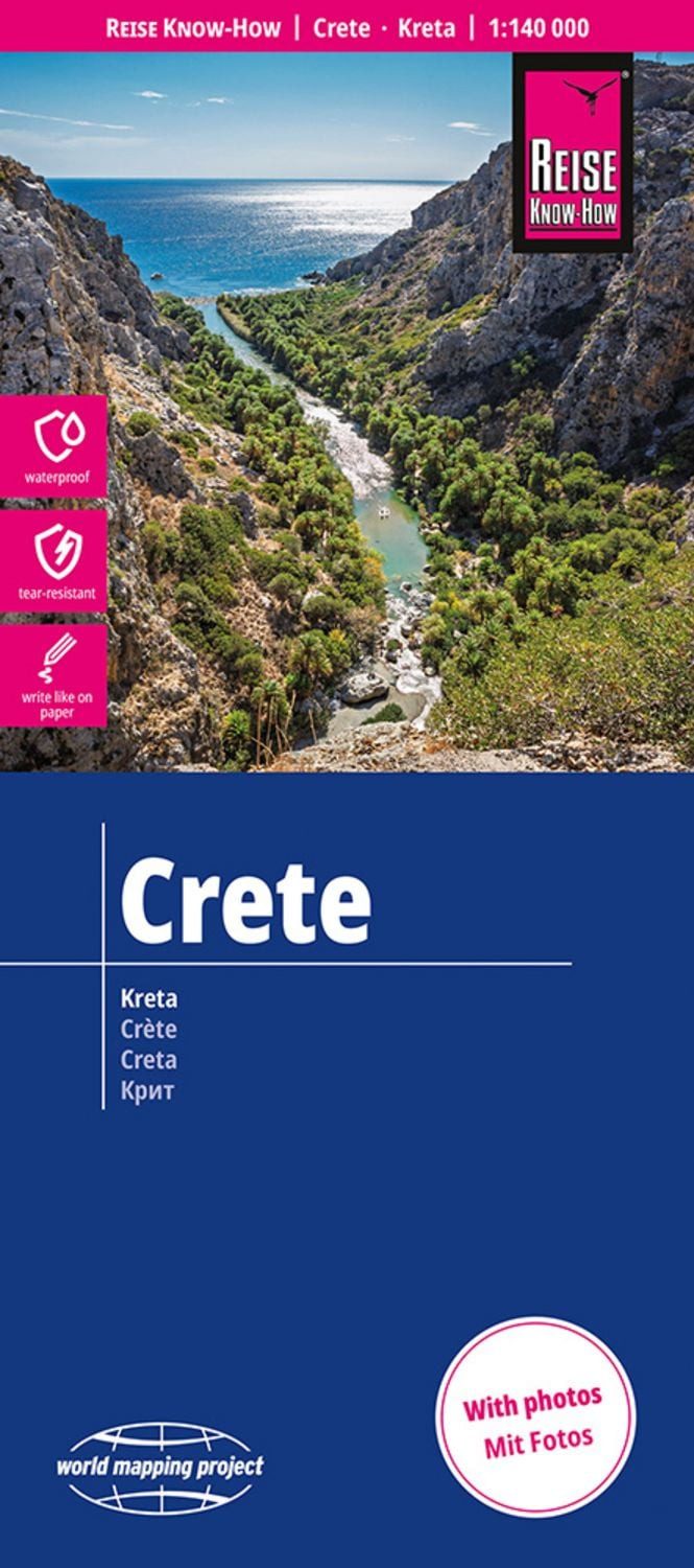 Reise Know-How Landkarte Kreta, Crete (1:140.000) / diverse