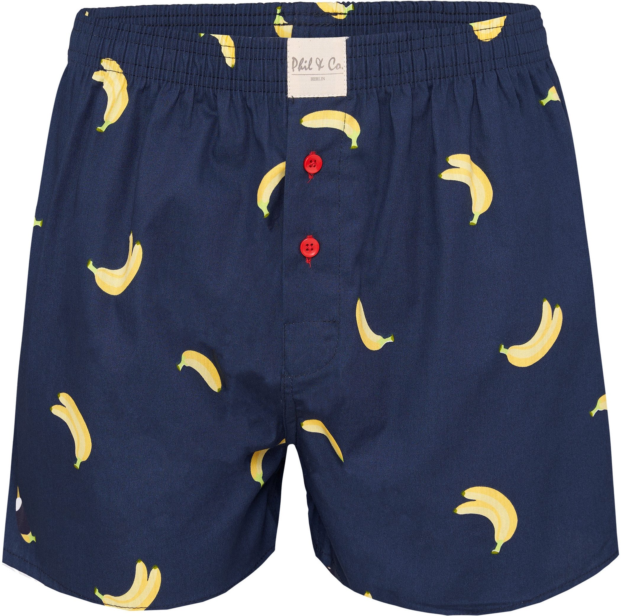 Phil & Co. Boxershorts 6 Phil & Co. Berlin Webboxer Herren american Boxer Boxershorts Shorts (1-St)