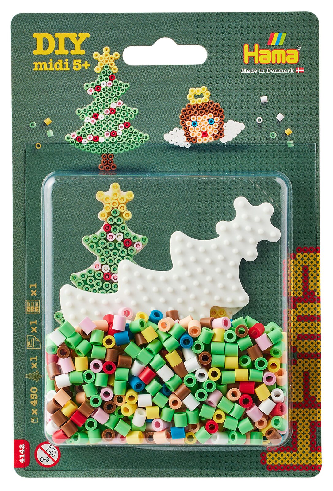 Hama Bügelperlen Hama Blister Midi-Bügelperlen mit Stiftplatte Weihnachtsbaum