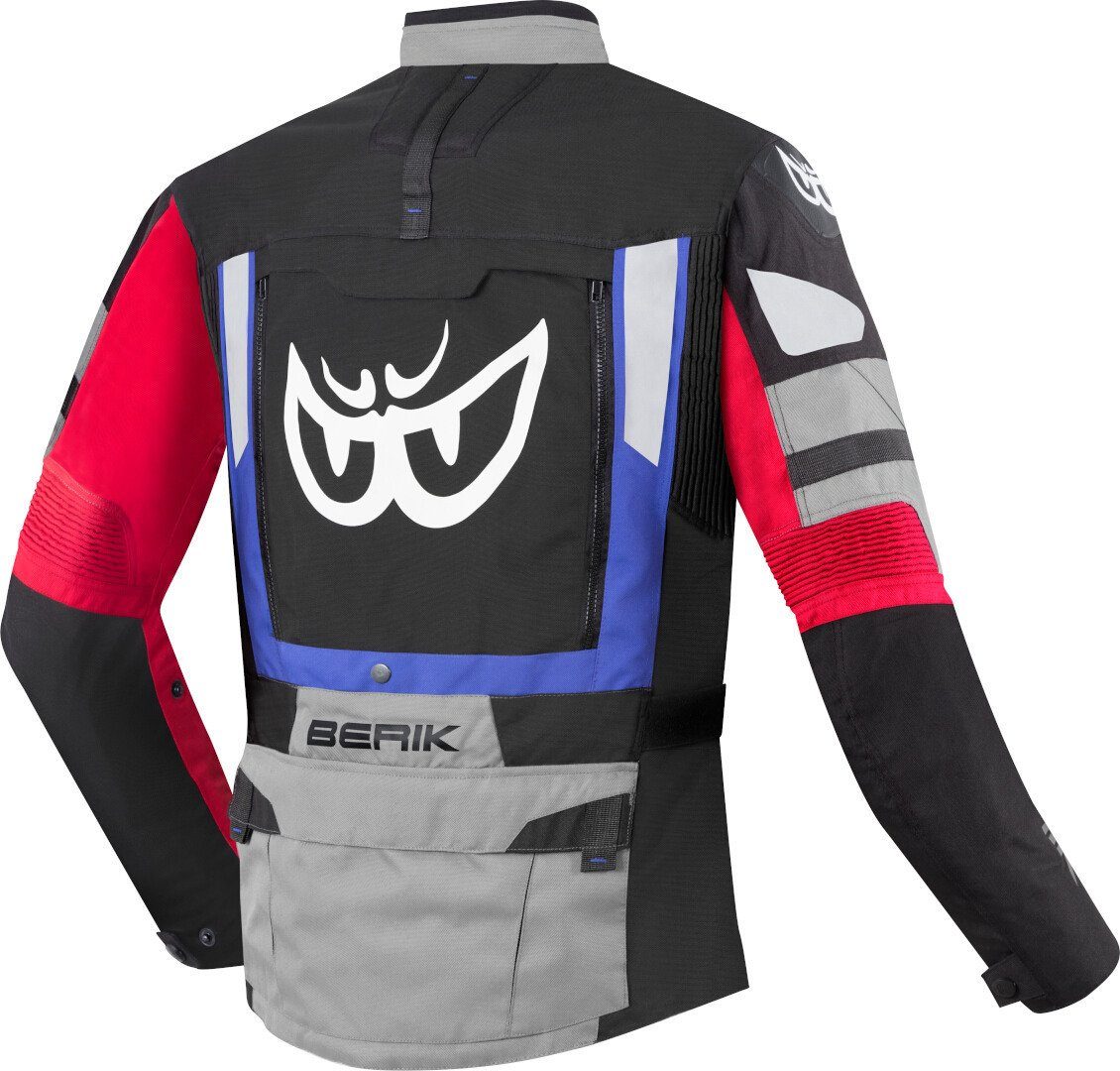 Berik Motorradjacke Dakota wasserdichte 3in1 Motorrad Textiljacke Verbindungsreißverschluss,Ellenbogenprotektoren enthalten,herausn
