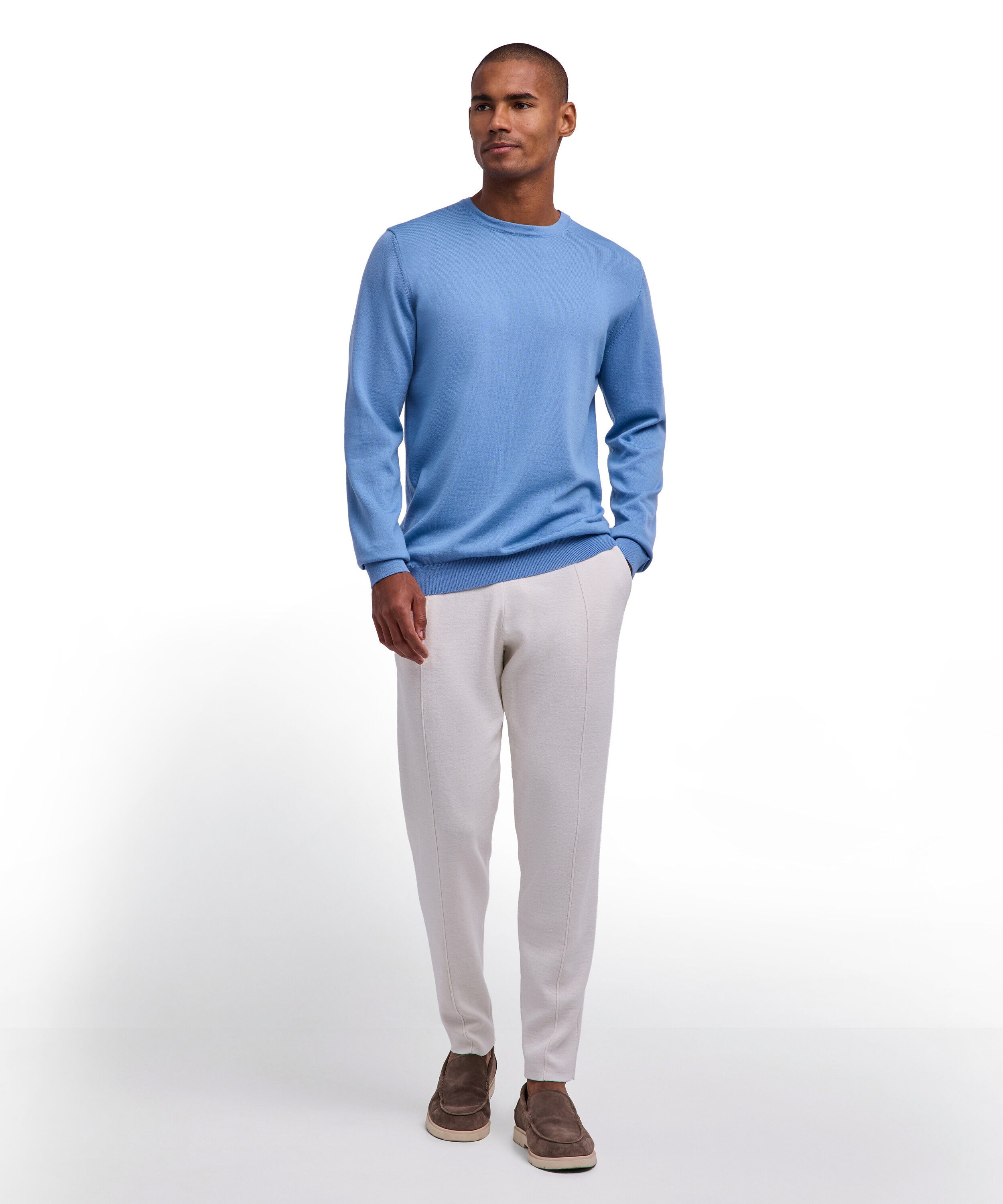 FALKE Strickpullover Pullover aus reiner, extrafeiner Merinowolle (1-tlg) aus reiner, extrafeiner Merinowolle