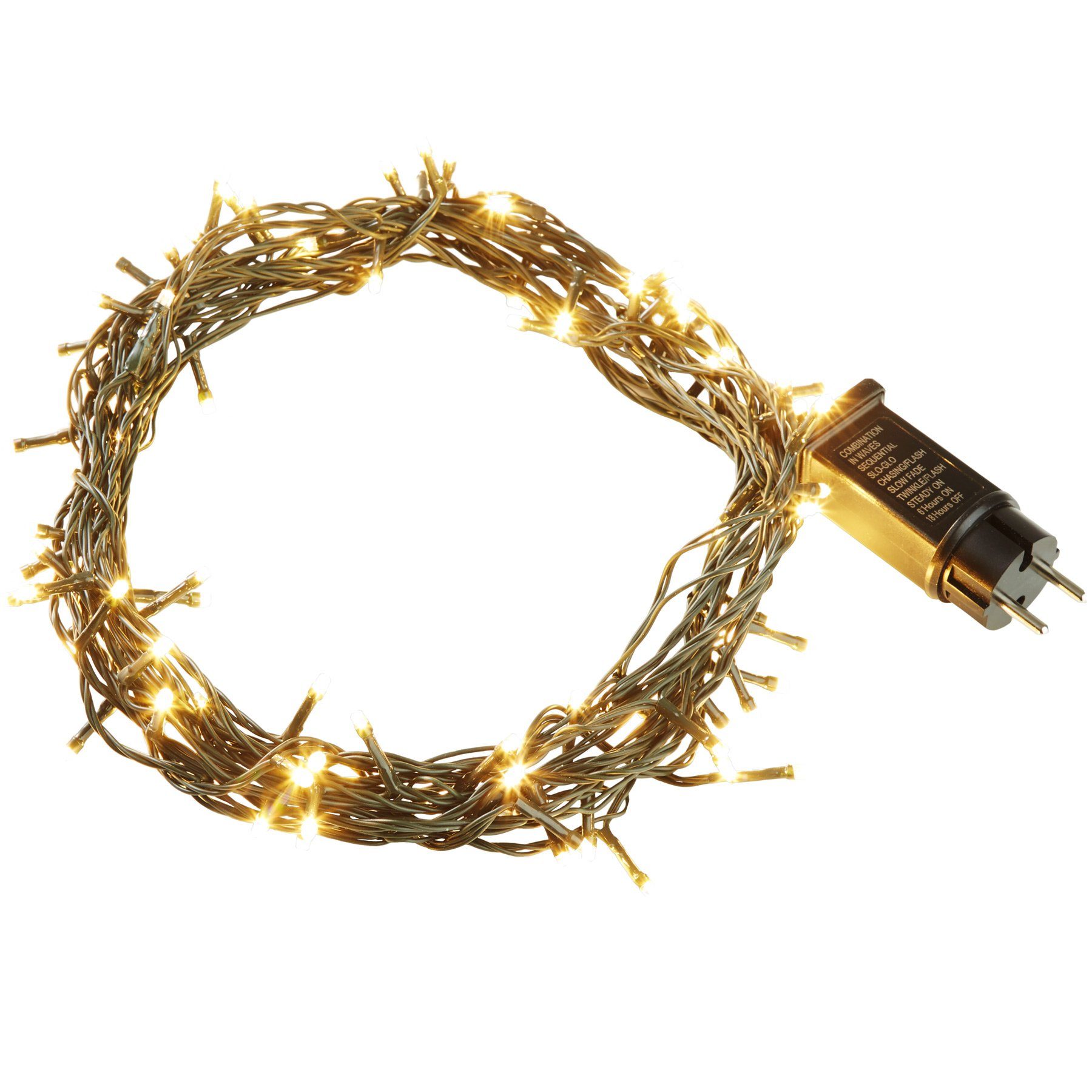 tectake Christbaumkerzen LED-Lichterkette, warmweiß günstig online kaufen