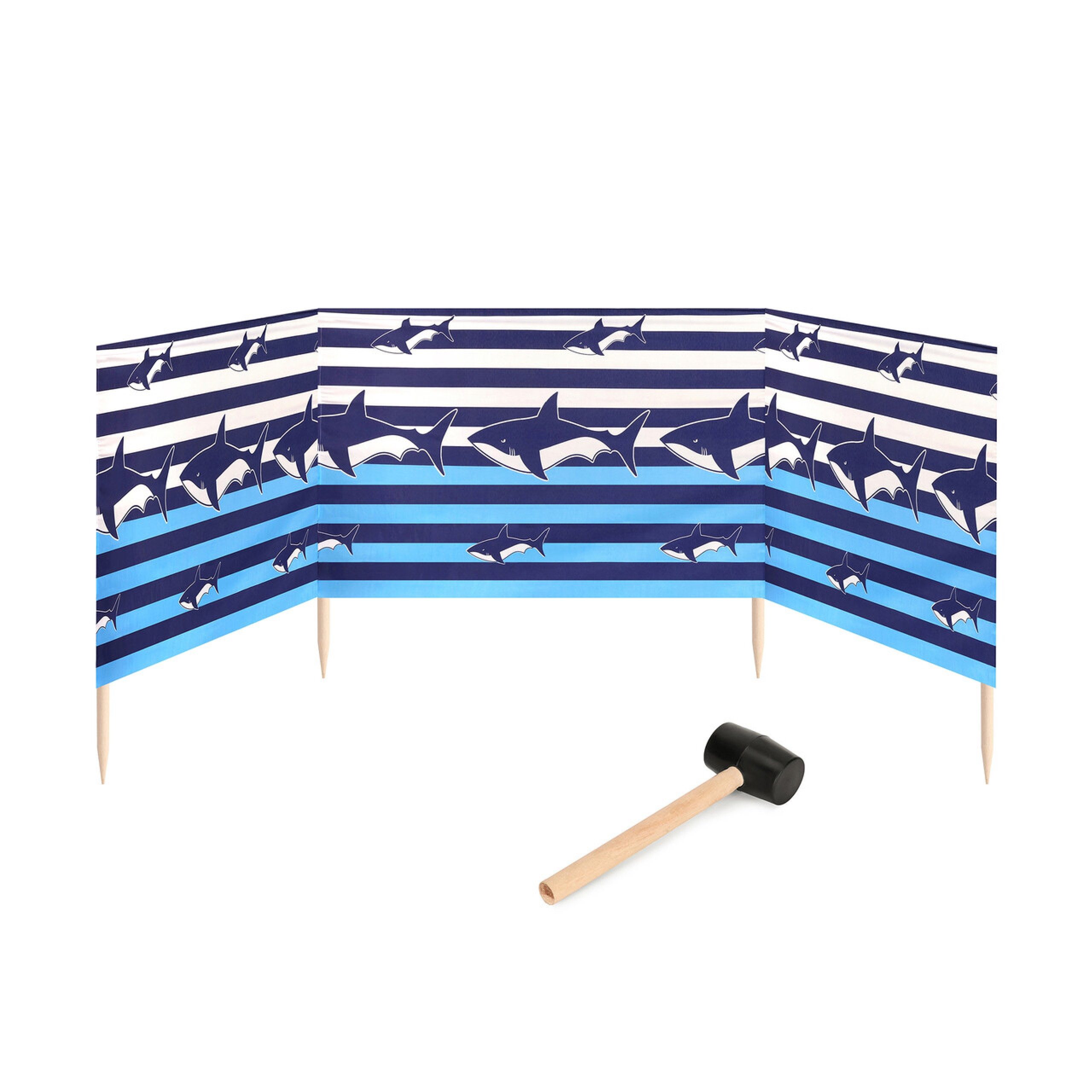 Garronda Windschutz Strand Sichtschutz 4m lang mit Gummihammer GAEX001