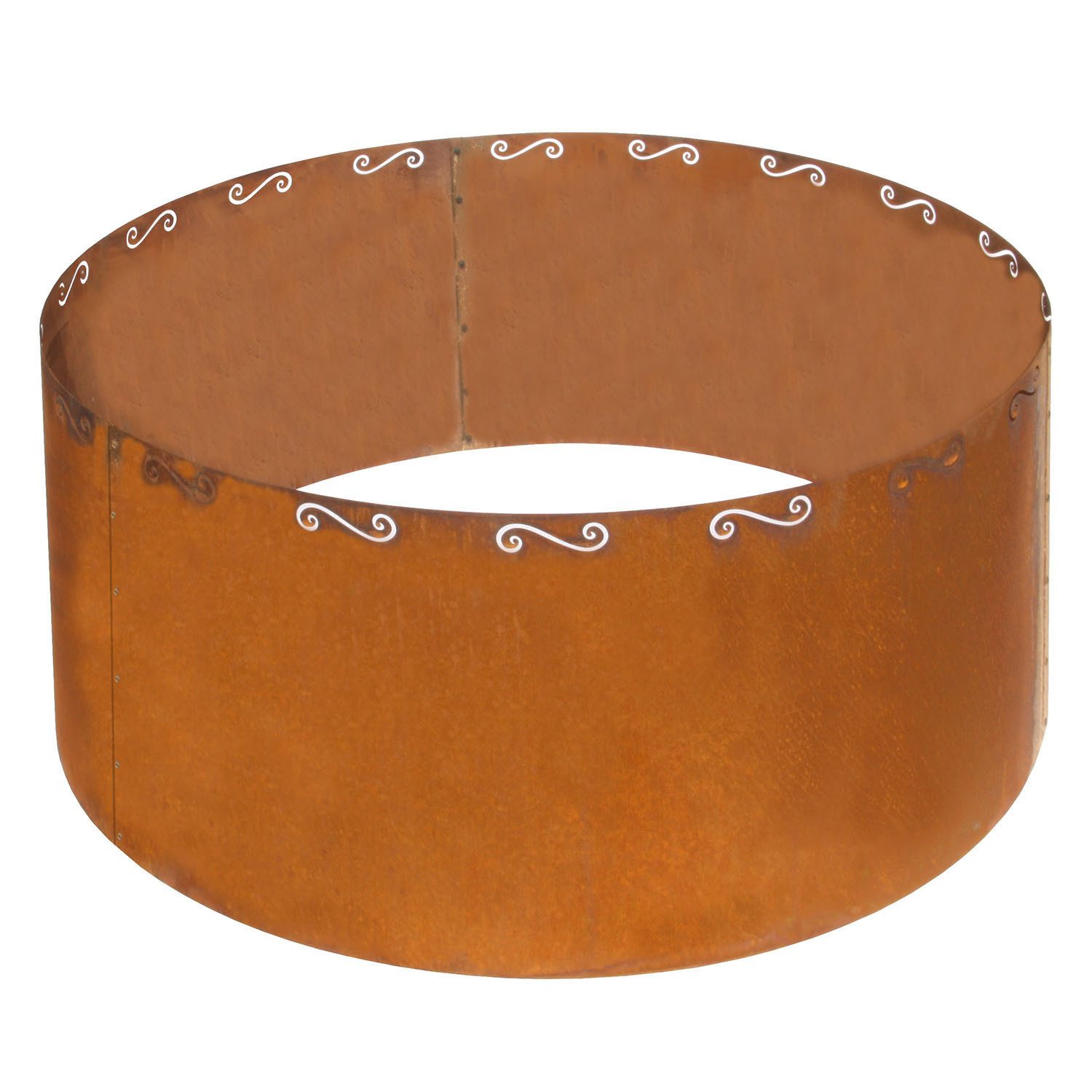 Bellissa Hochbeet Hochbeet rund Cortenstahl, Großer Pflanzring H: 50cm - Ø110cm