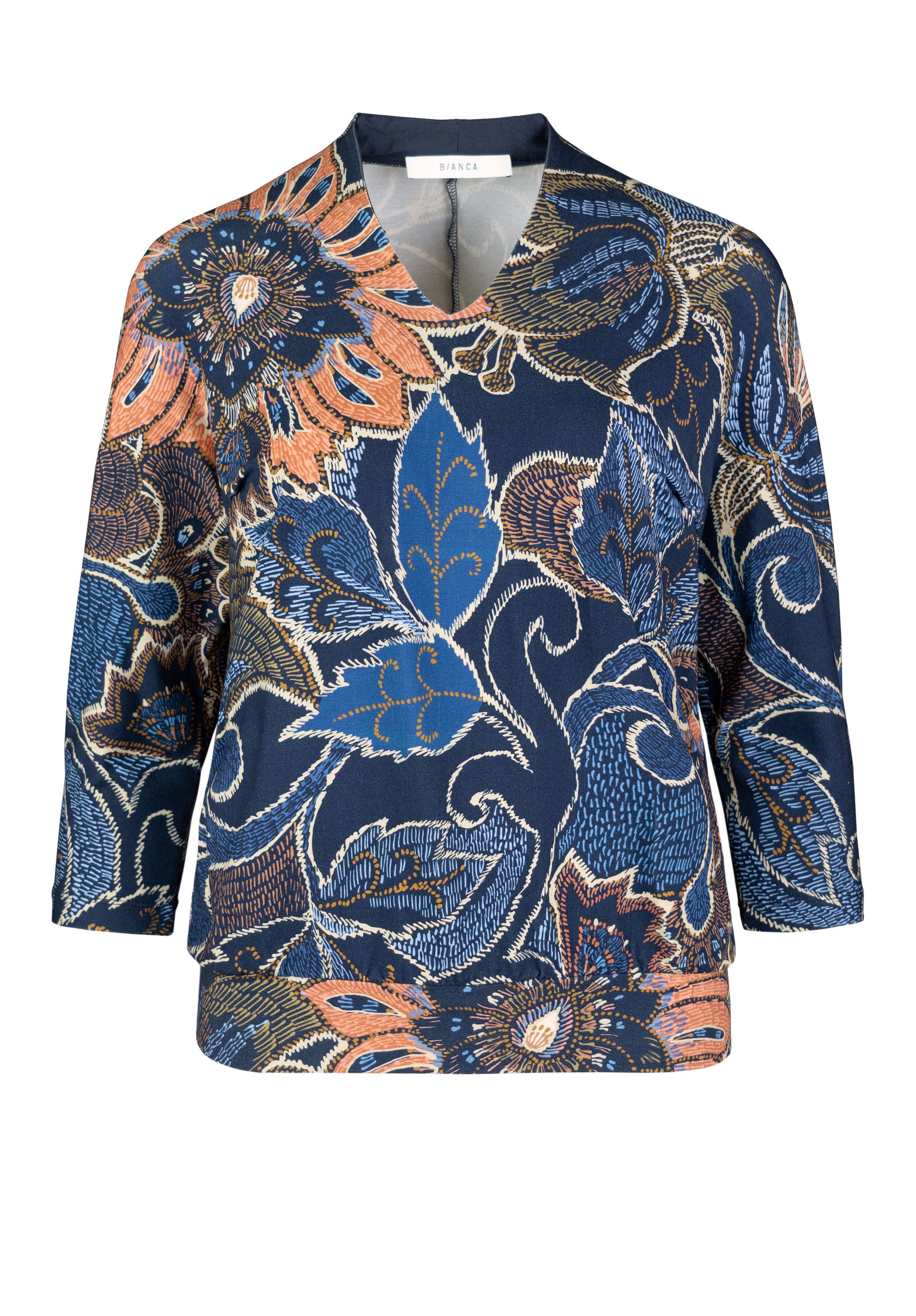 bianca Print-Shirt KAYLA in grafischen Blätter-Print günstig online kaufen