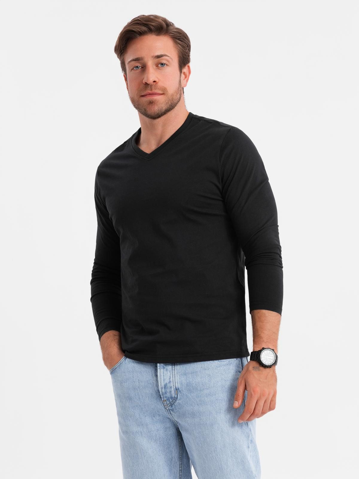 OMBRE Longsleeve Longsleeve für Herren mit V-Ausschnitt. günstig online kaufen