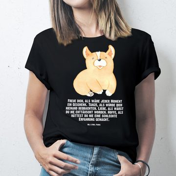 Mr. & Mrs. Panda T-Shirt Corgie - Schwarz - Geschenk, Hundemama, Geburstag, Hund, Tierliebhabe (1-tlg)