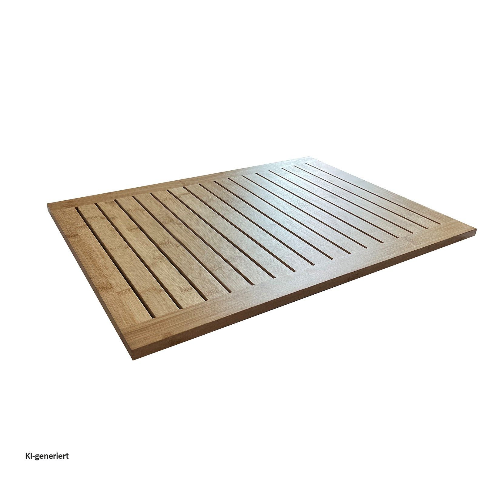 HTI-Living Badematte Bambusmatte Antirutschmatte, Höhe 3.5 mm, 1 Badematte, fußbodenheizungsgeeignet, Holz, rechteckig, Badvorleger Badematte – Bild 5 von 5