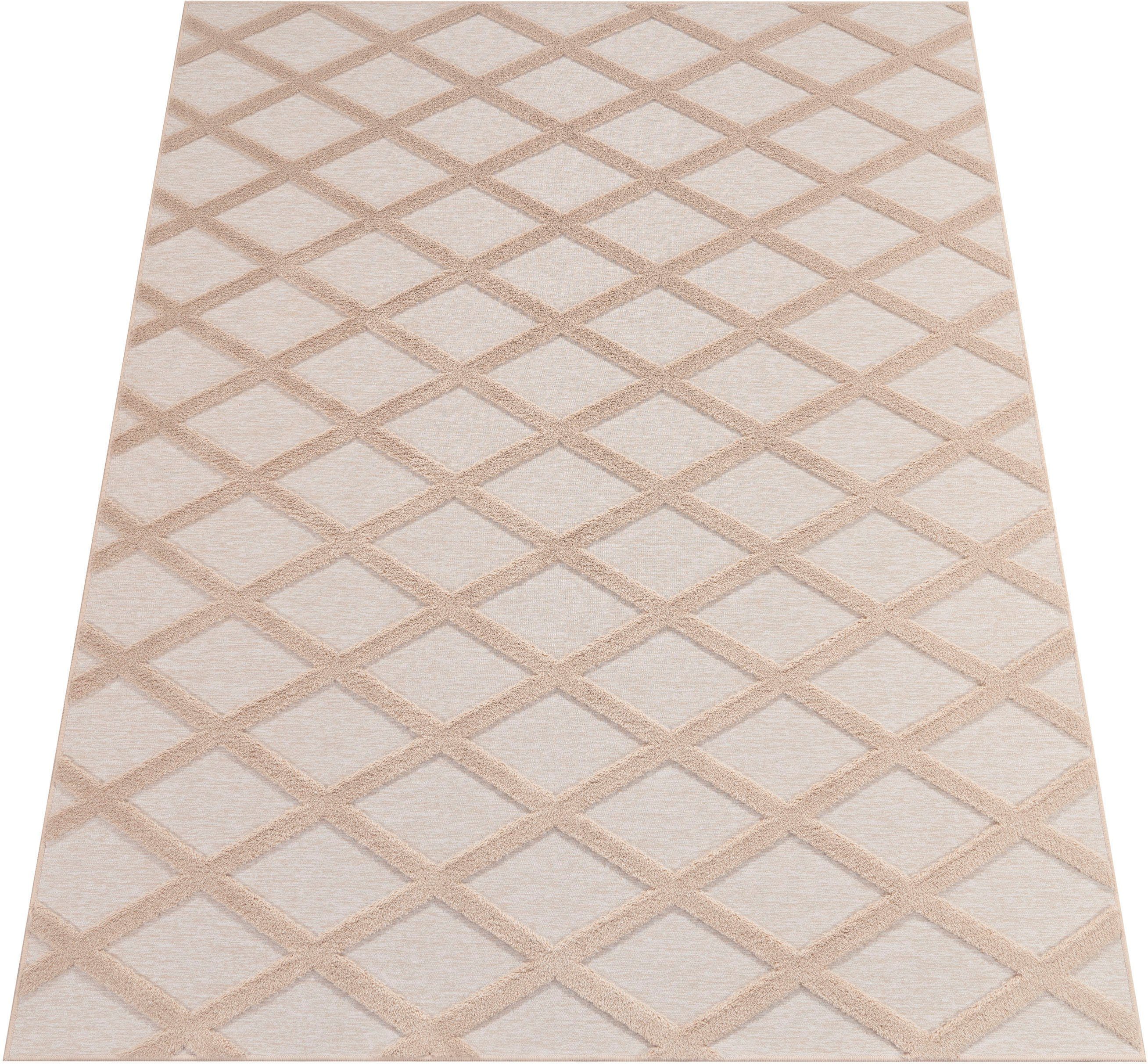 Paco Home Teppich »Utrecht 642«, rechteckig, 4 mm Höhe, Kurzflor, Uni Farbe günstig online kaufen
