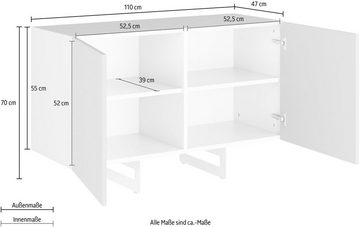 DIVENTA Sideboard ITACA, Breite 110 cm