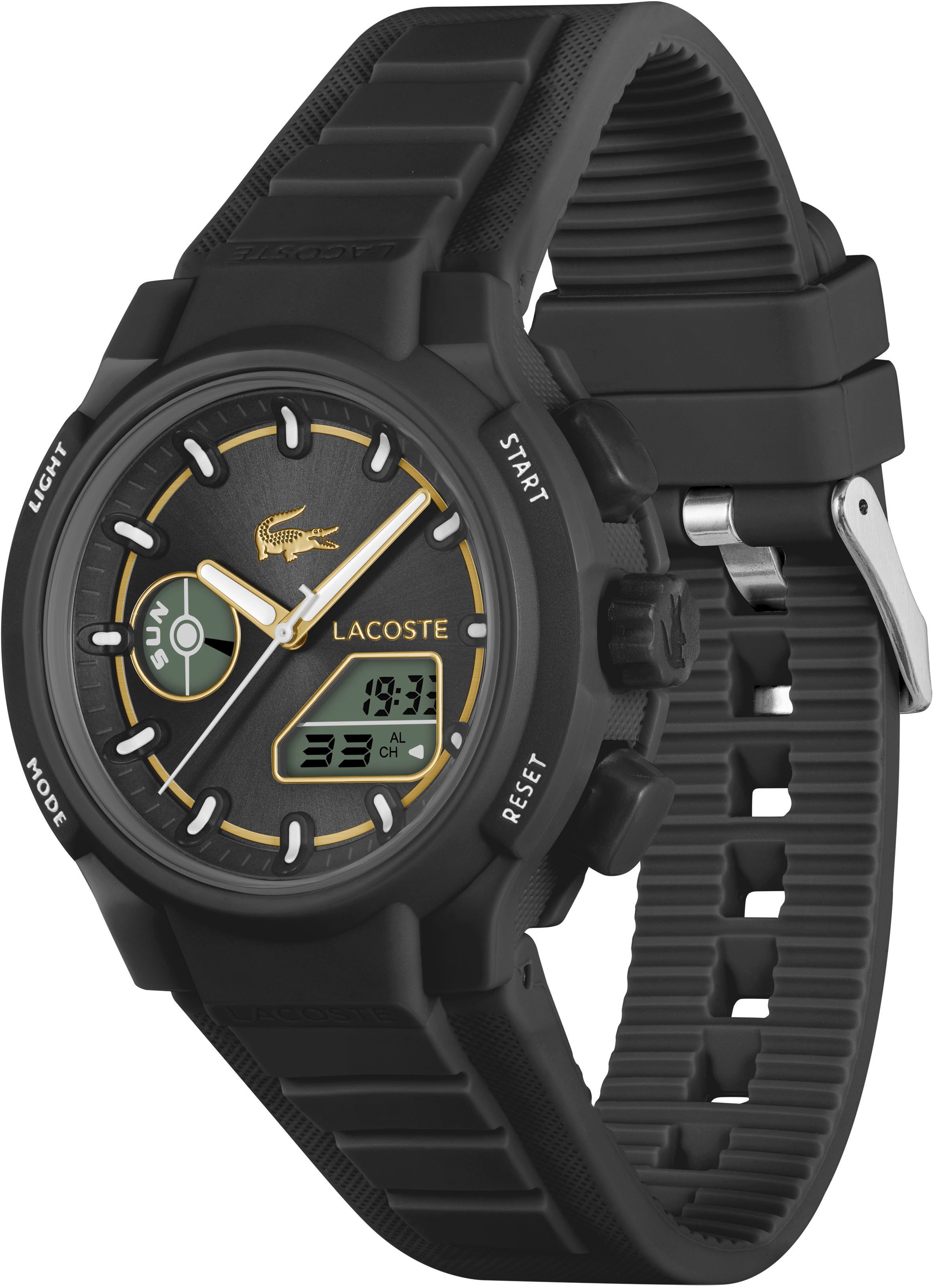 Lacoste Digitaluhr LC33 2001434, Armbanduhr, Damenuhr, Silikonarmband, anal günstig online kaufen