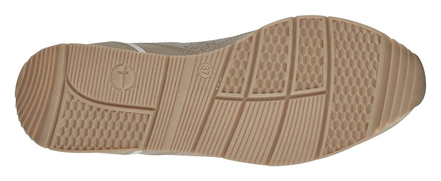 Tamaris Sneaker beige-kombiniert herausnehmbarer mit Innensohle