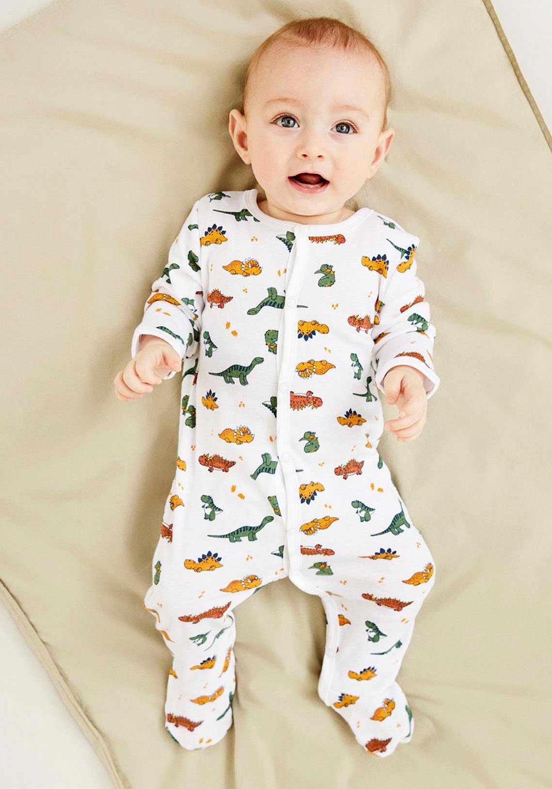 Name It Schlafoverall 2P LAUREL NBMNIGHTSUIT W/F (Packung, 2-tlg) DINO