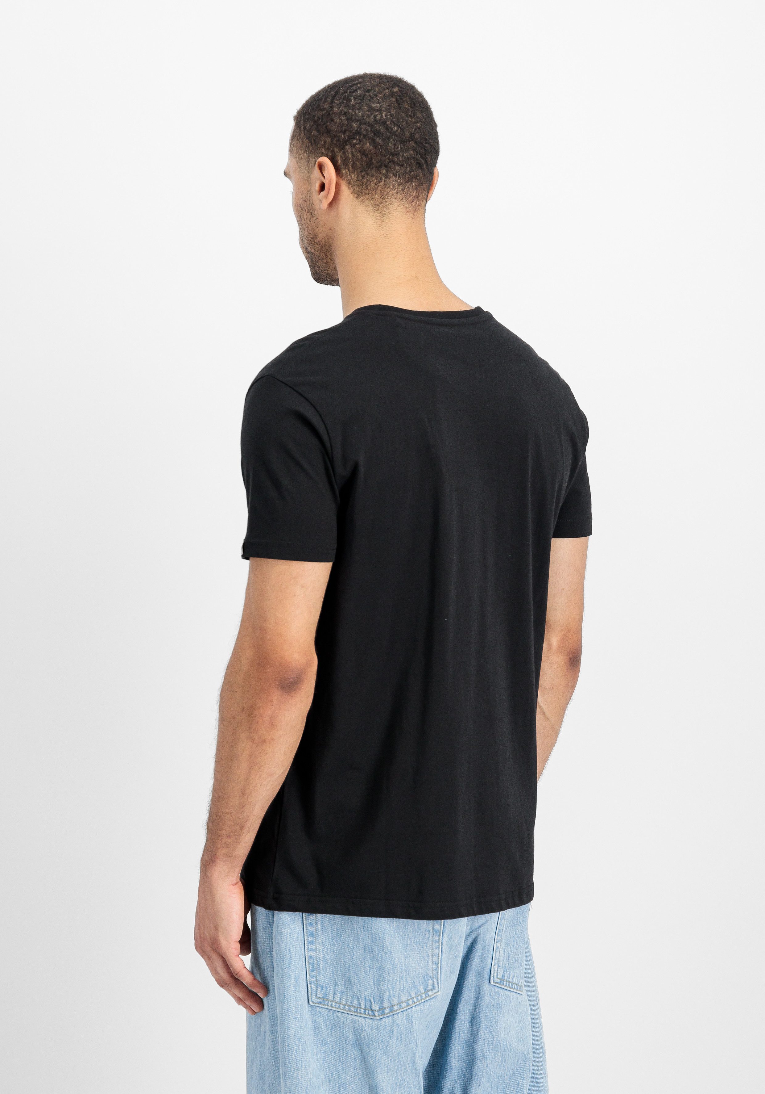 Alpha Industries Rundhalsshirt Label T 2 Pack (Packung, 2-tlg., 2er-Pack)