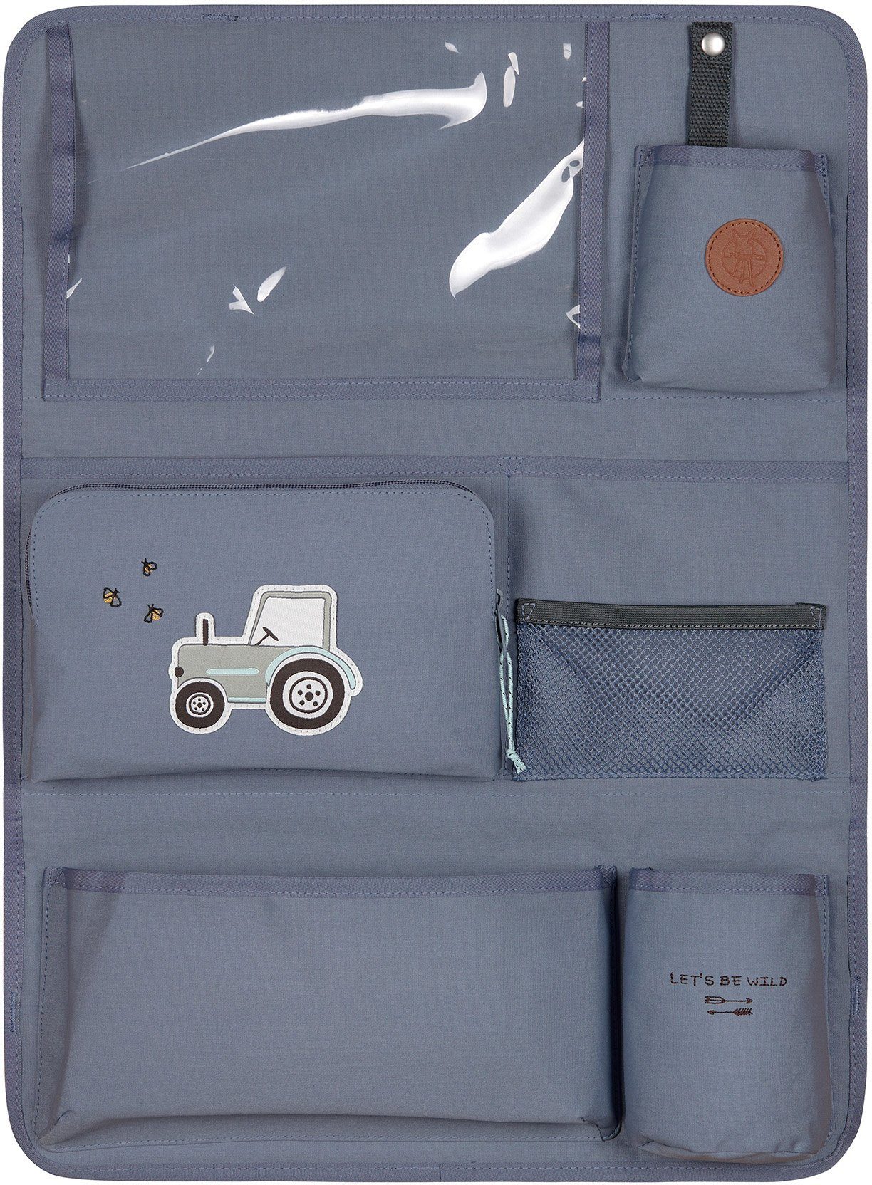 LÄSSIG Auto-Rückenlehnentasche Adventure, Tractor, Car Wrap-to-Go, PETA-approved vegan