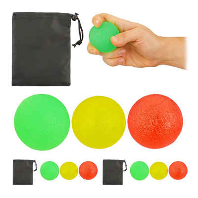 relaxdays Handmuskeltrainer 9 x Fingertrainer Ball