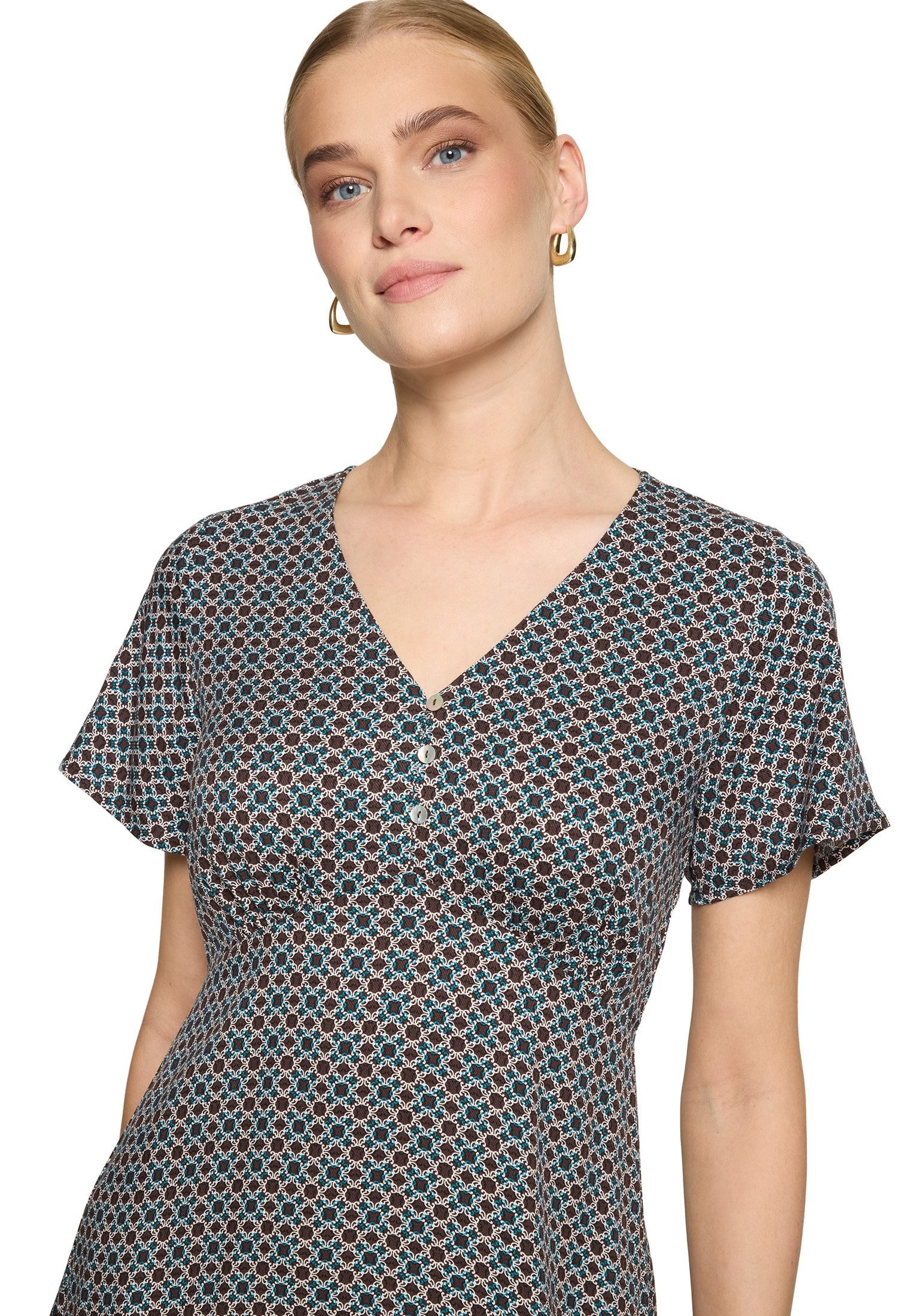 Zero Minikleid Damen mit Print Material