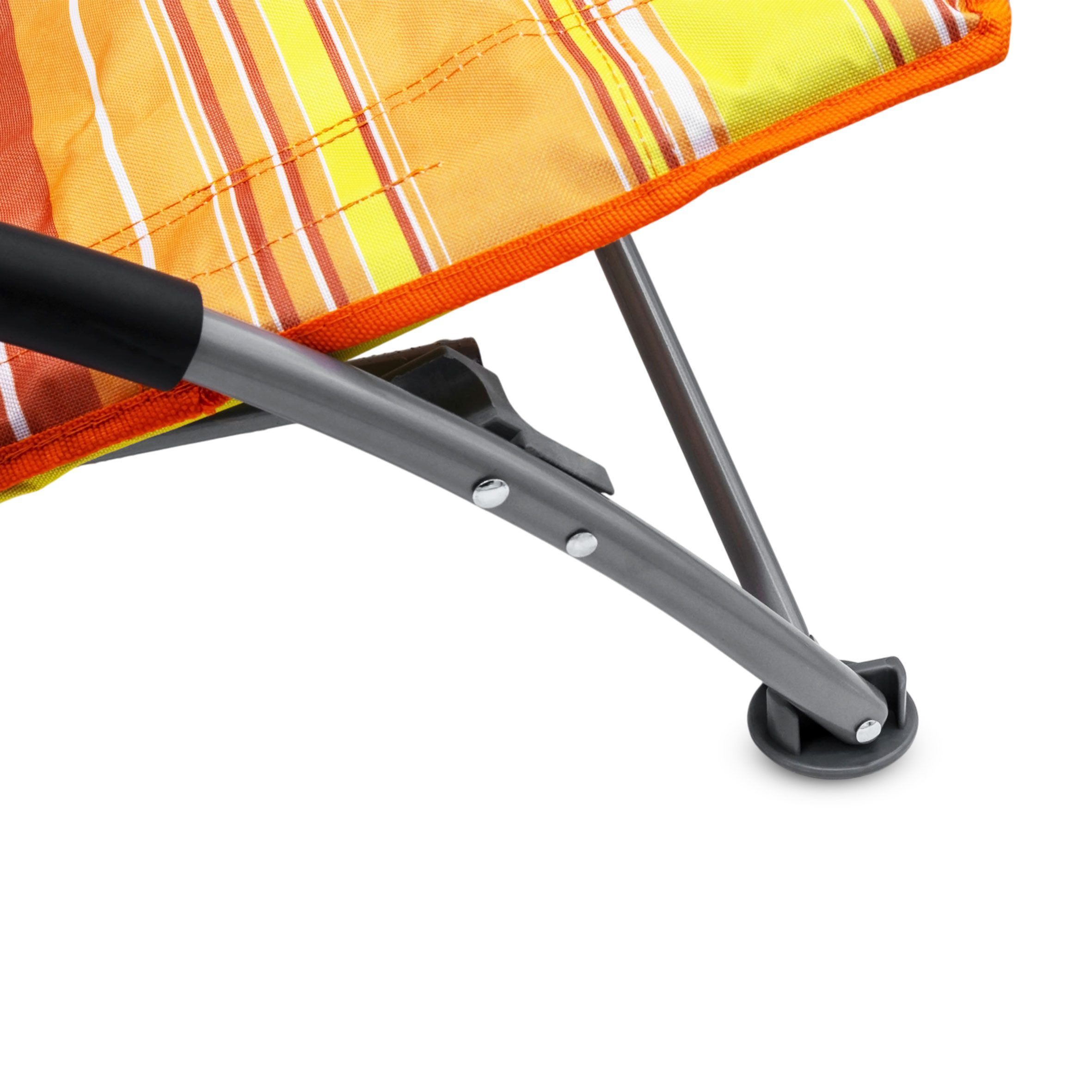 Spetebo Campingstuhl 1x Strandstuhl orange mit Tragetasche 600D Oxford (Stück, 1 St), Garten Camping Stuhl mit Tragetasche – Bild 5 von 5