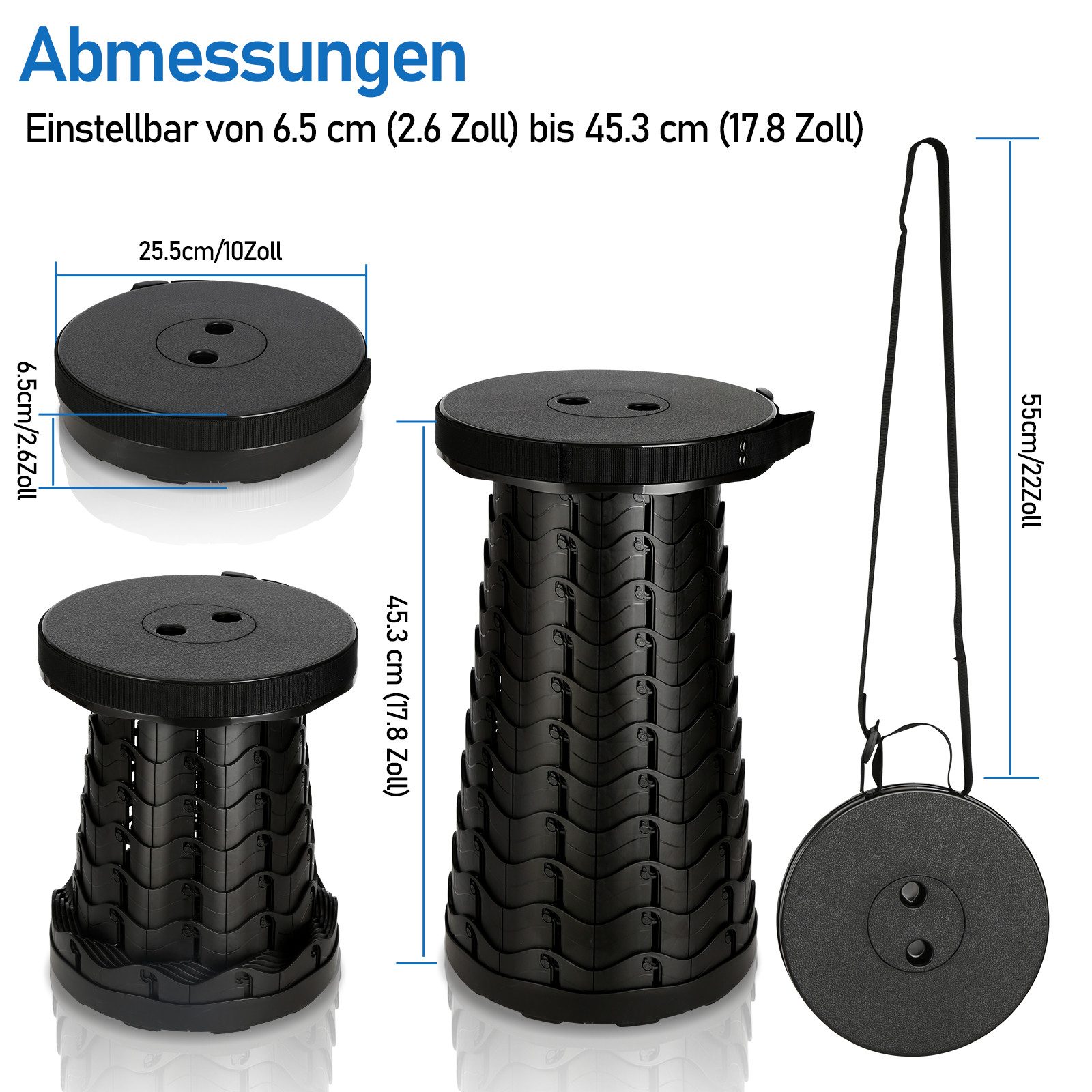 Clanmacy Klappstuhl Tragbarer Klappstuhl Klapphocker Hocker günstig online kaufen