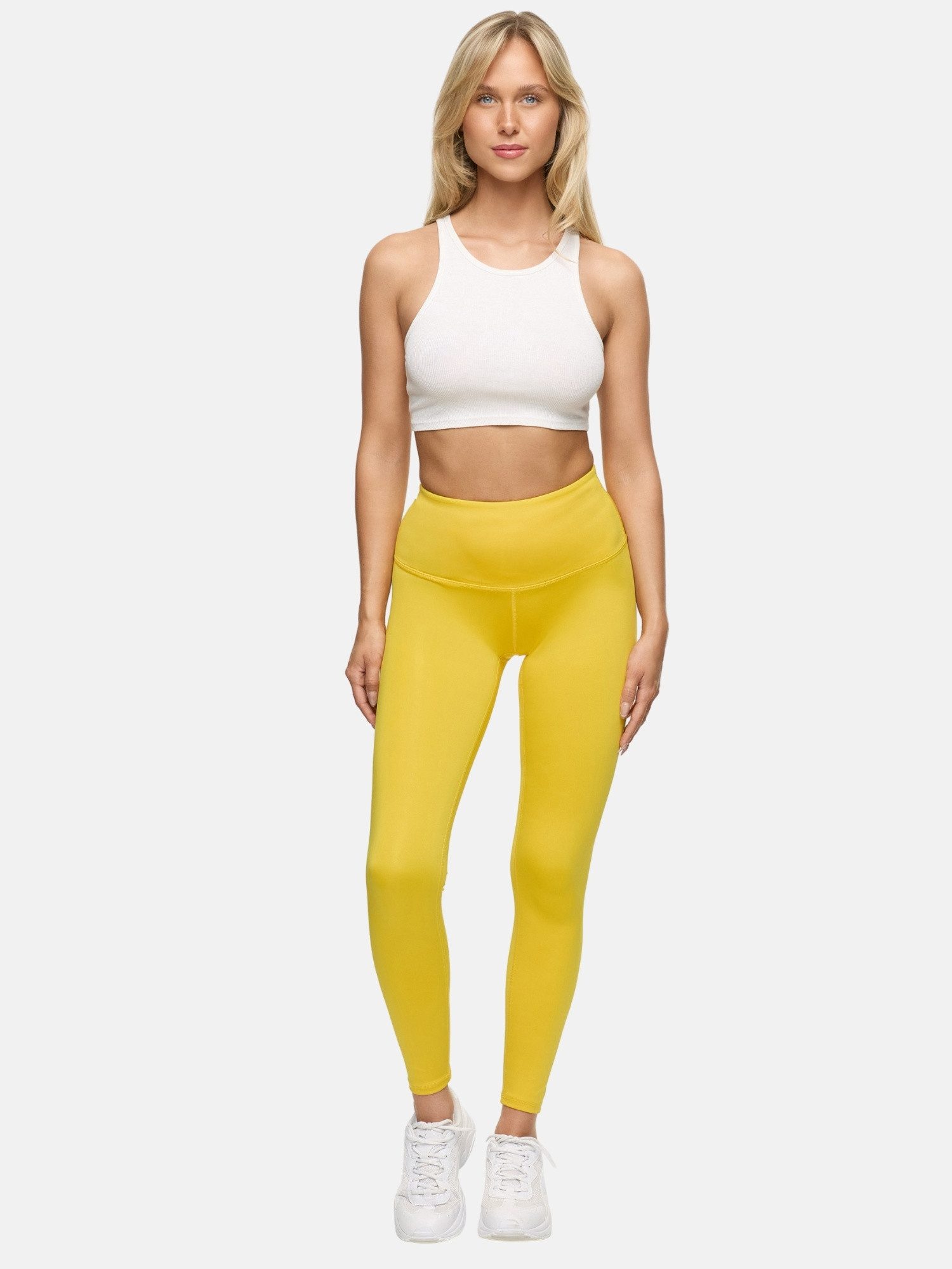 Tazzio Leggings F302 High-Waist Sporthose mit cleaner Optik, blickdicht & atmungsaktiv