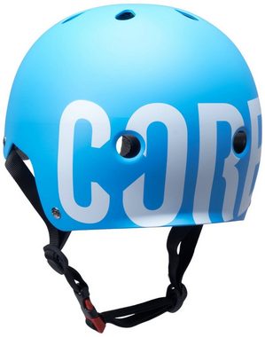 Core Action Sports Protektoren-Set Core Street Stunt-Scooter Skate Dirt Helm Blau/Logo Weiß