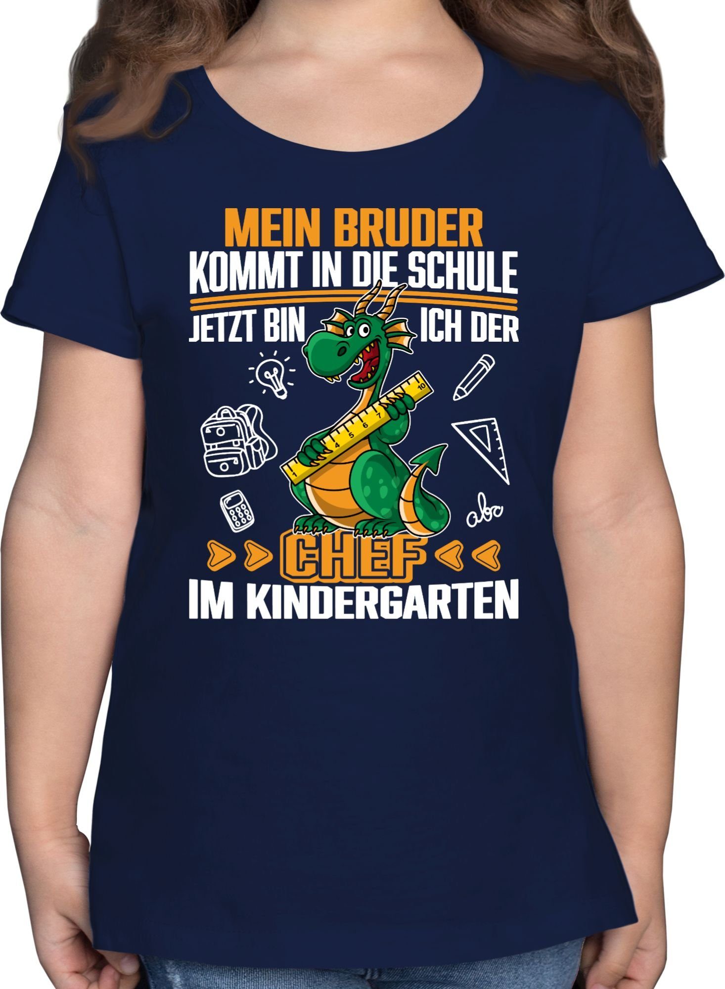 T-Shirt Mein Bruder kommt in die Schule! Jetzt bin ich der Chef im Kindergarte