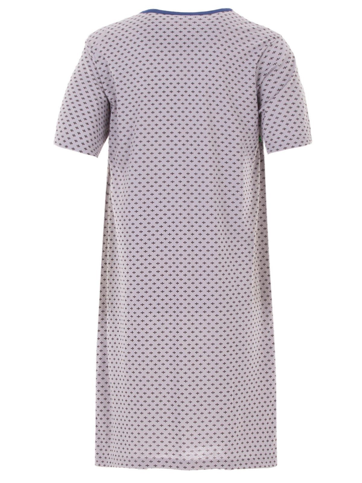 Henry - Terre Nachthemd grau Nachthemd Lilie Kurzarm