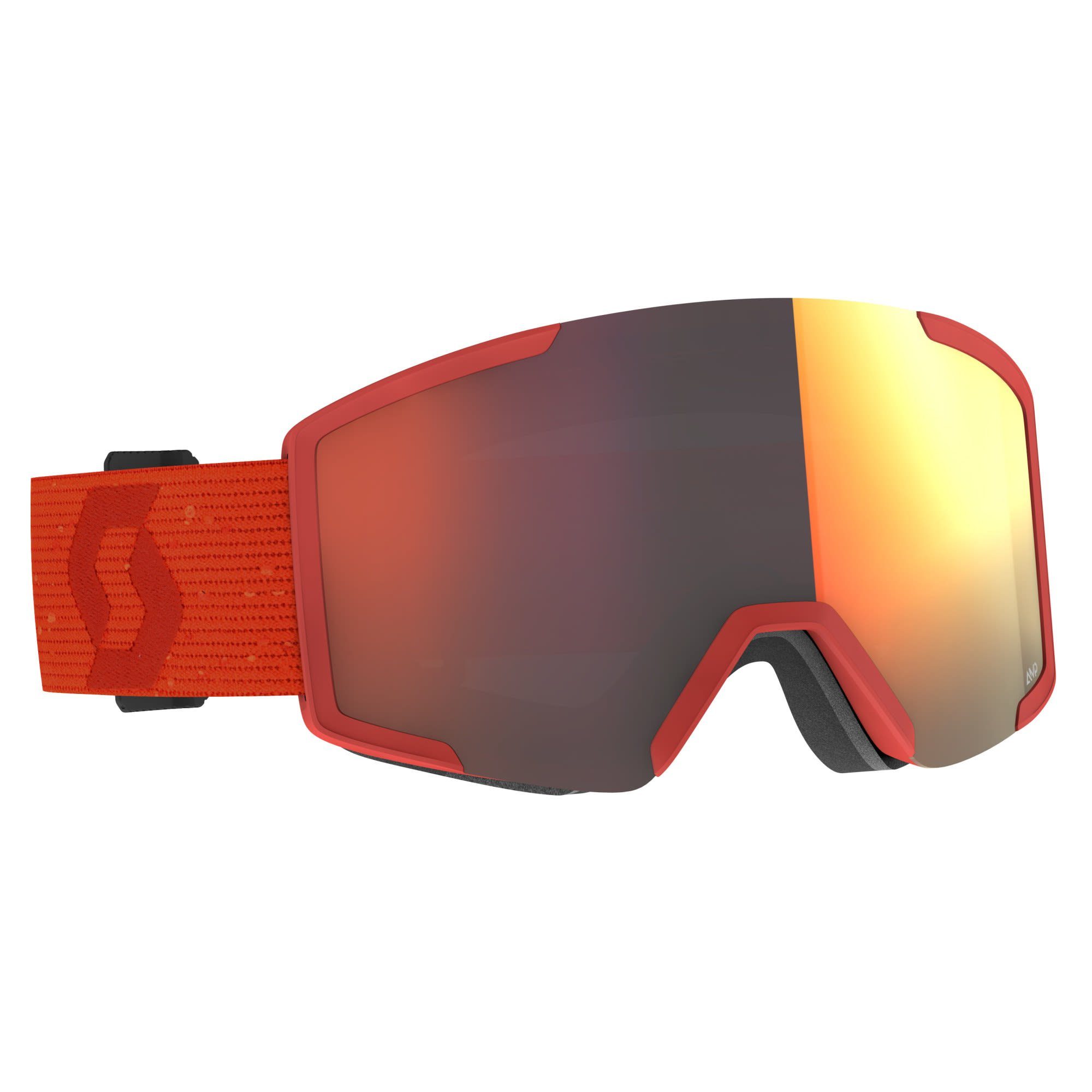 Red Skibrille Chrome Rust Scott Red Shield Accessoires Goggle - Scott Solar