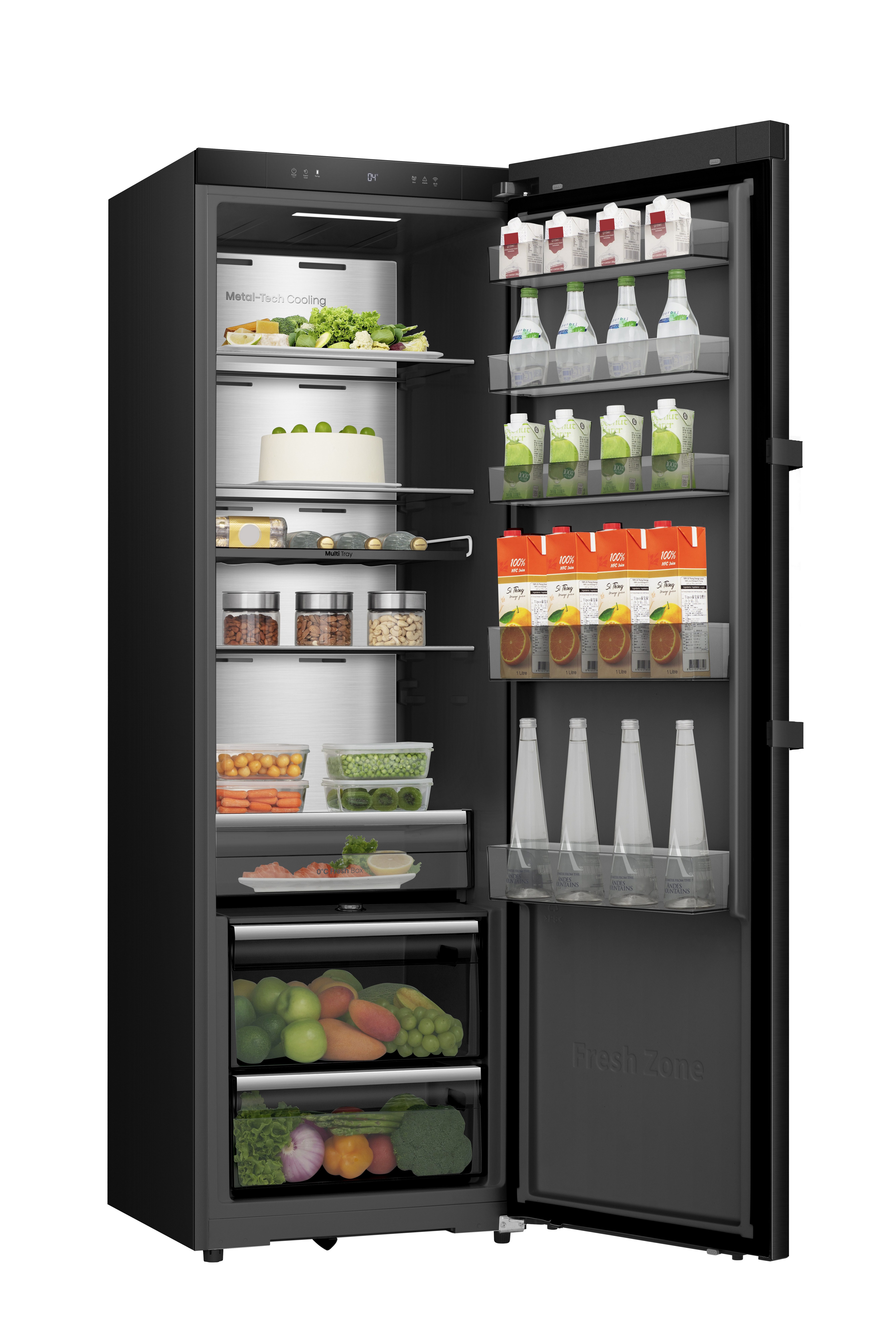 Hisense Kühlschrank RL5K370GSFC1, 185,6 cm hoch, 59,5 cm breit, MetalCooling