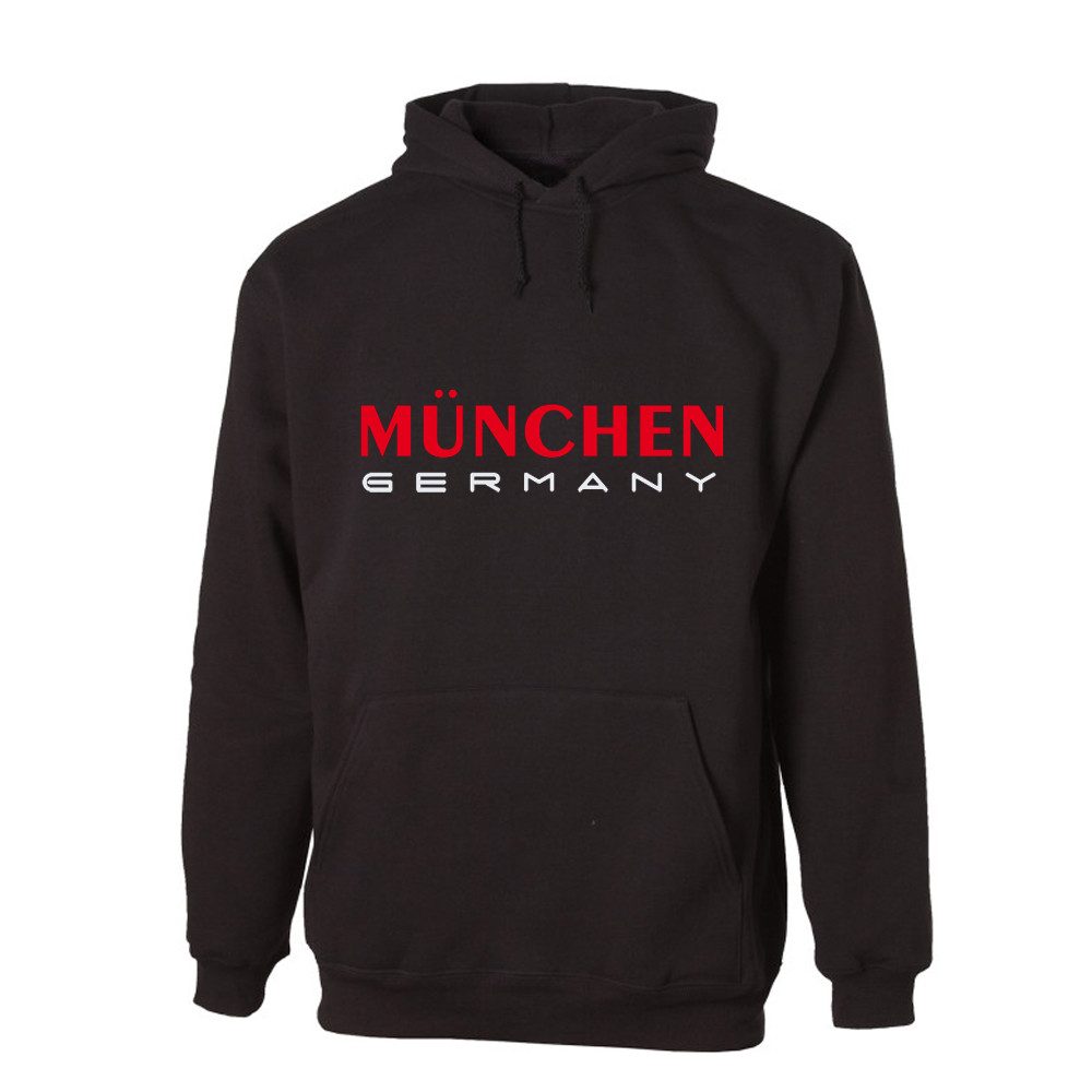 G-graphics Hoodie München Germany (rot) Unisex Pullover mit einem Motiv für den echten Fan